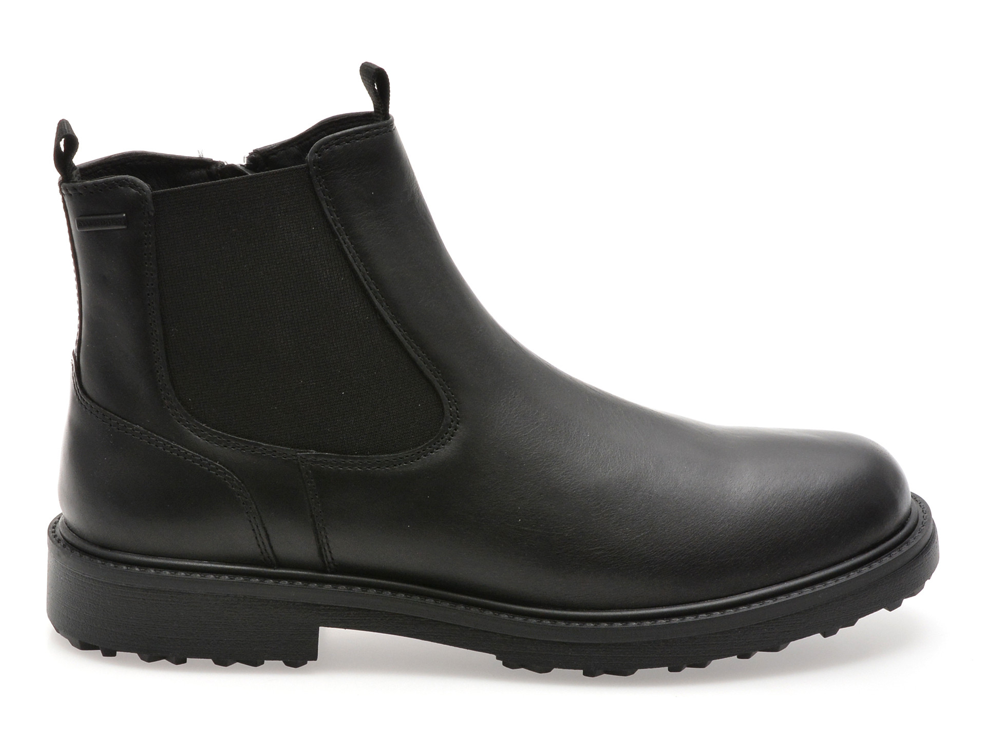 Ghete GEOX negre, U46HQB, din piele naturala