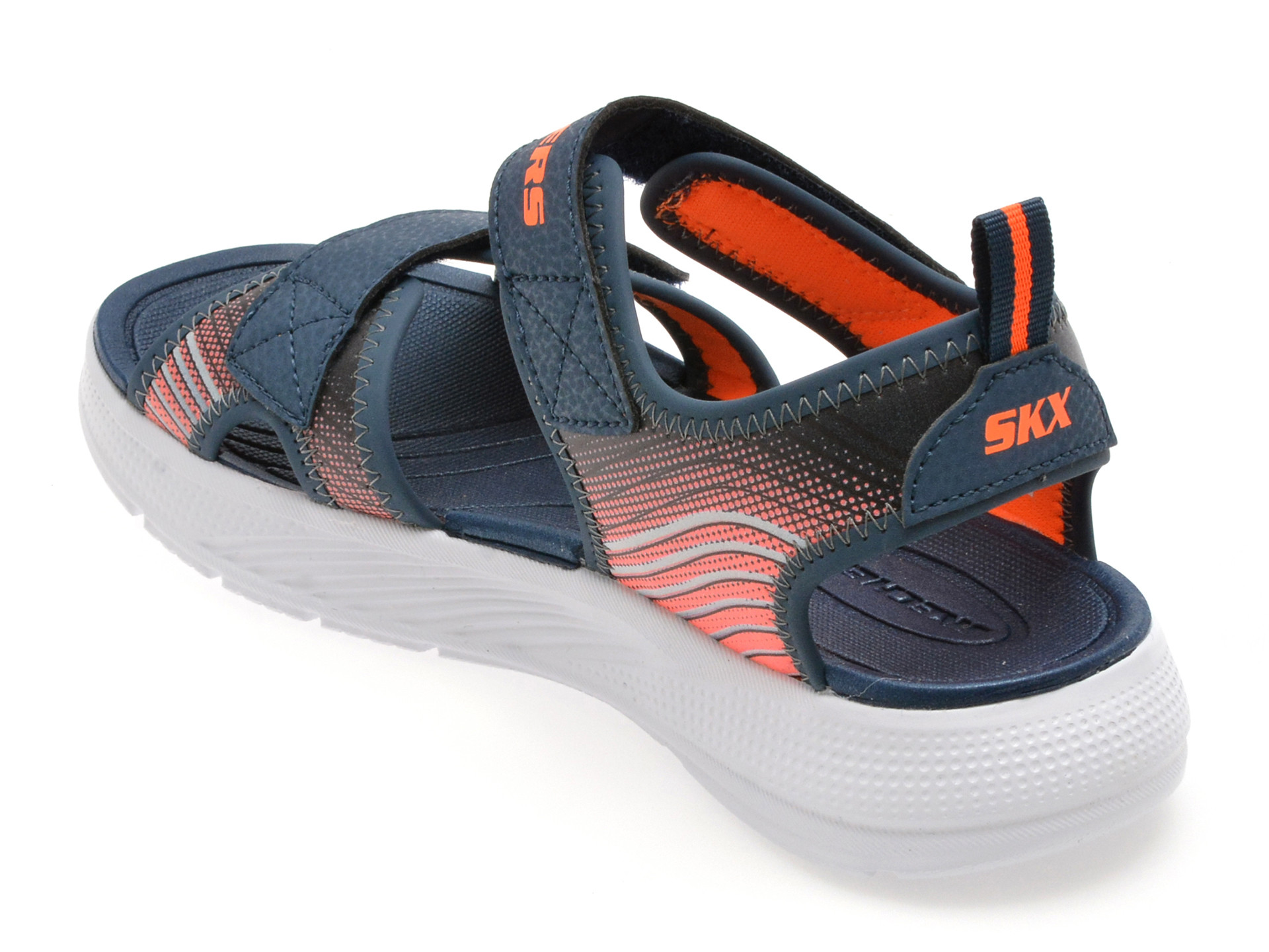 Sandale SKECHERS bleumarin, MICROSPEC-SPLASH, din piele ecologica