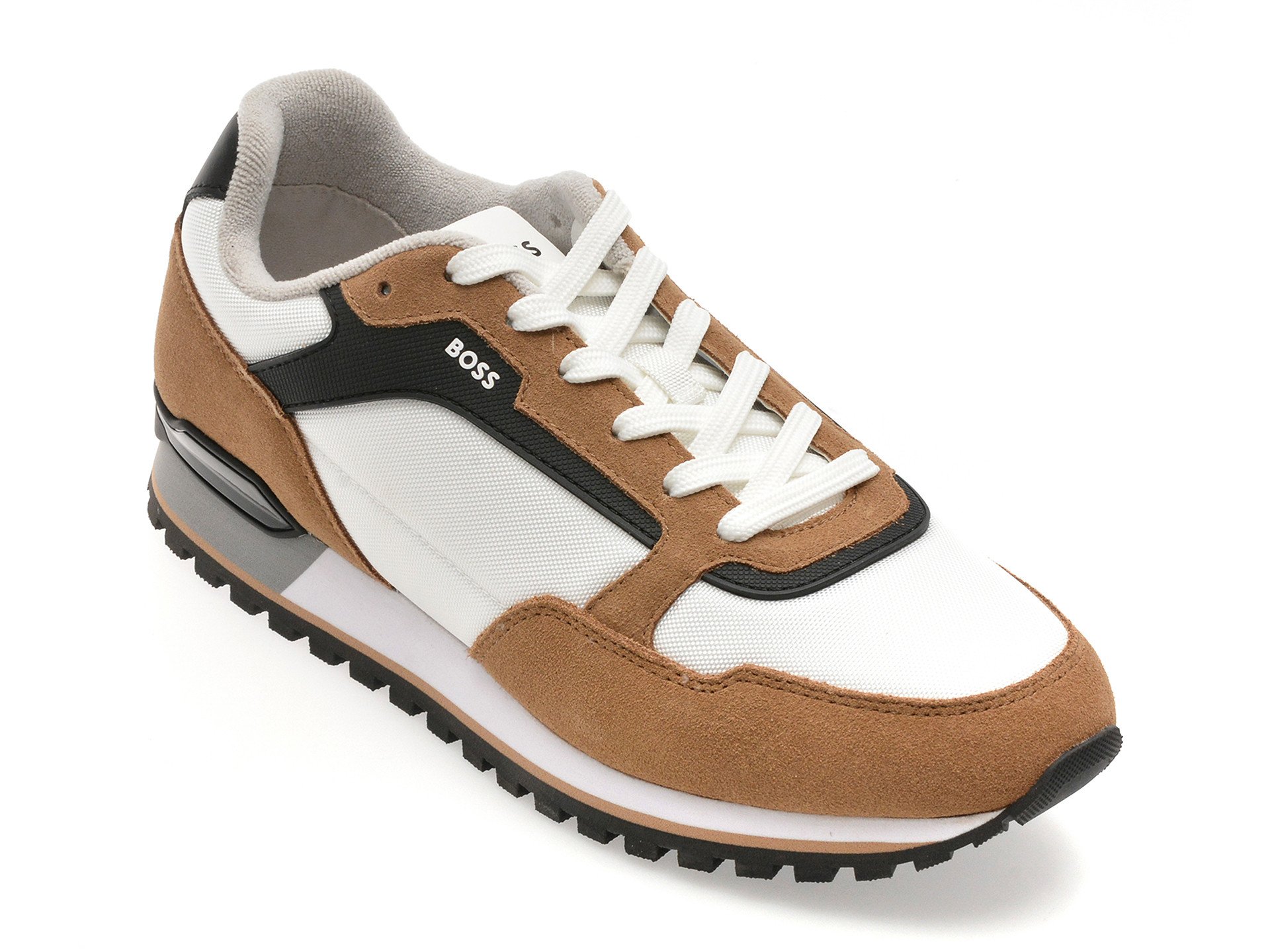 Pantofi sport BOSS albi, 3221, din piele ecologica