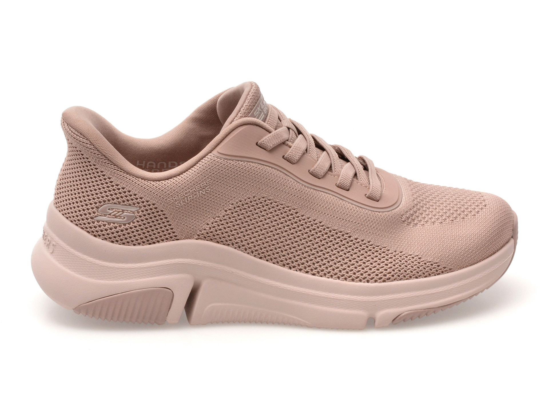 Pantofi sport SKECHERS roz, BOBS SPARROW FLEX, din material textil