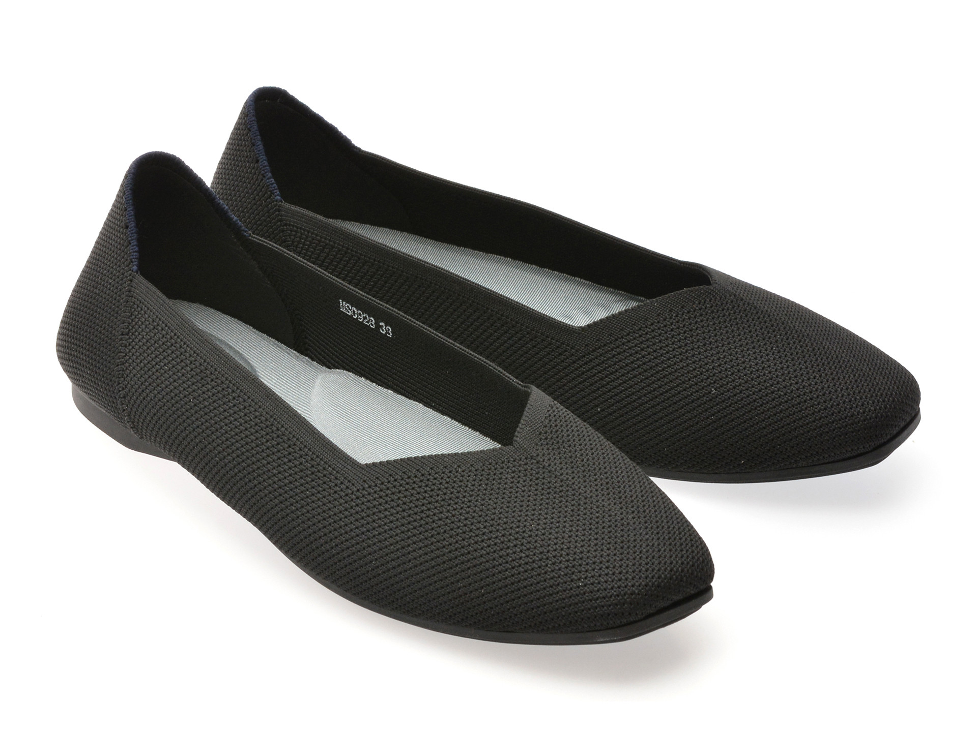 Balerini IMAGE negri, MS0928, din material textil