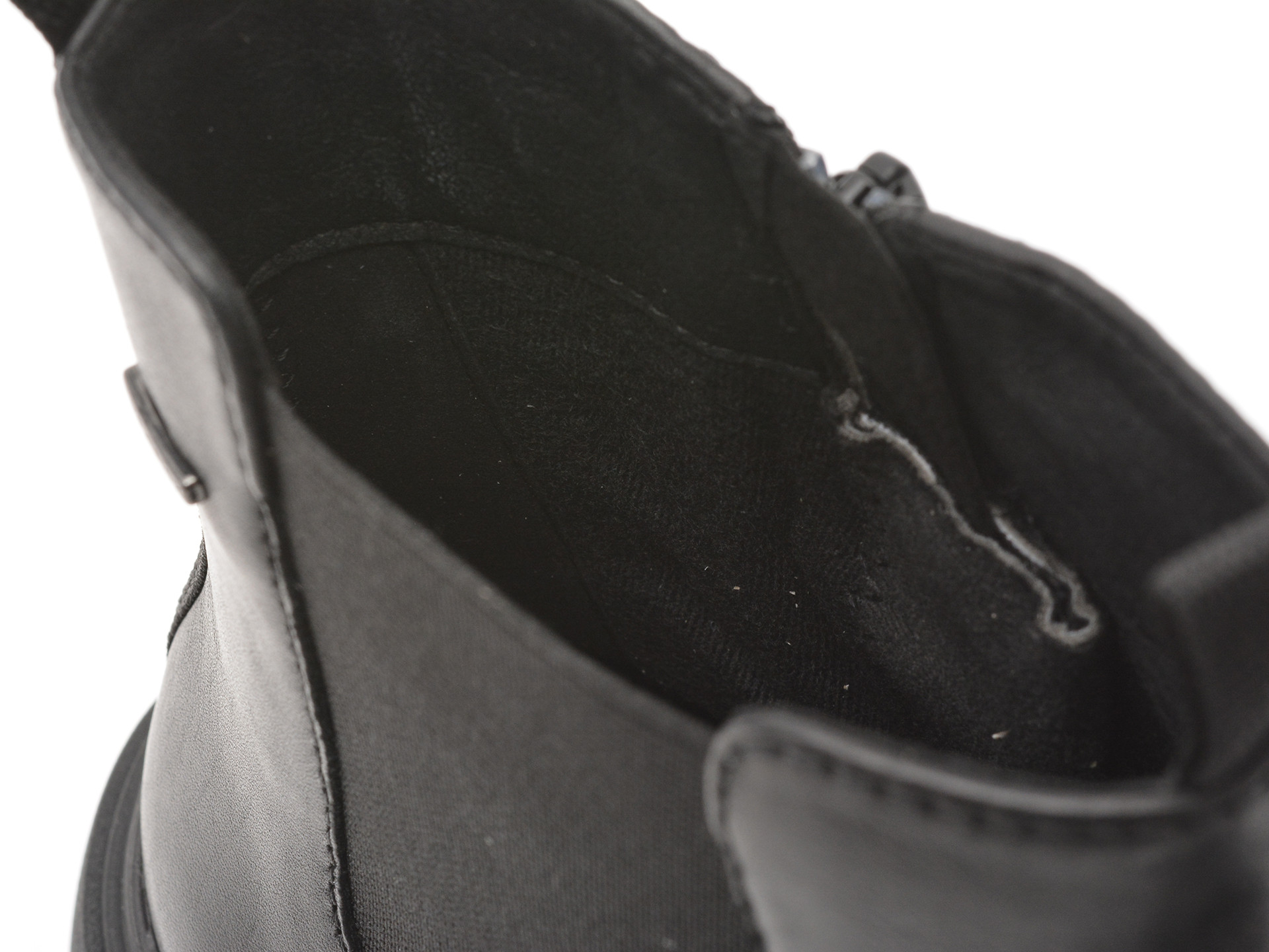 Ghete GEOX negre, D46XMD, din piele naturala