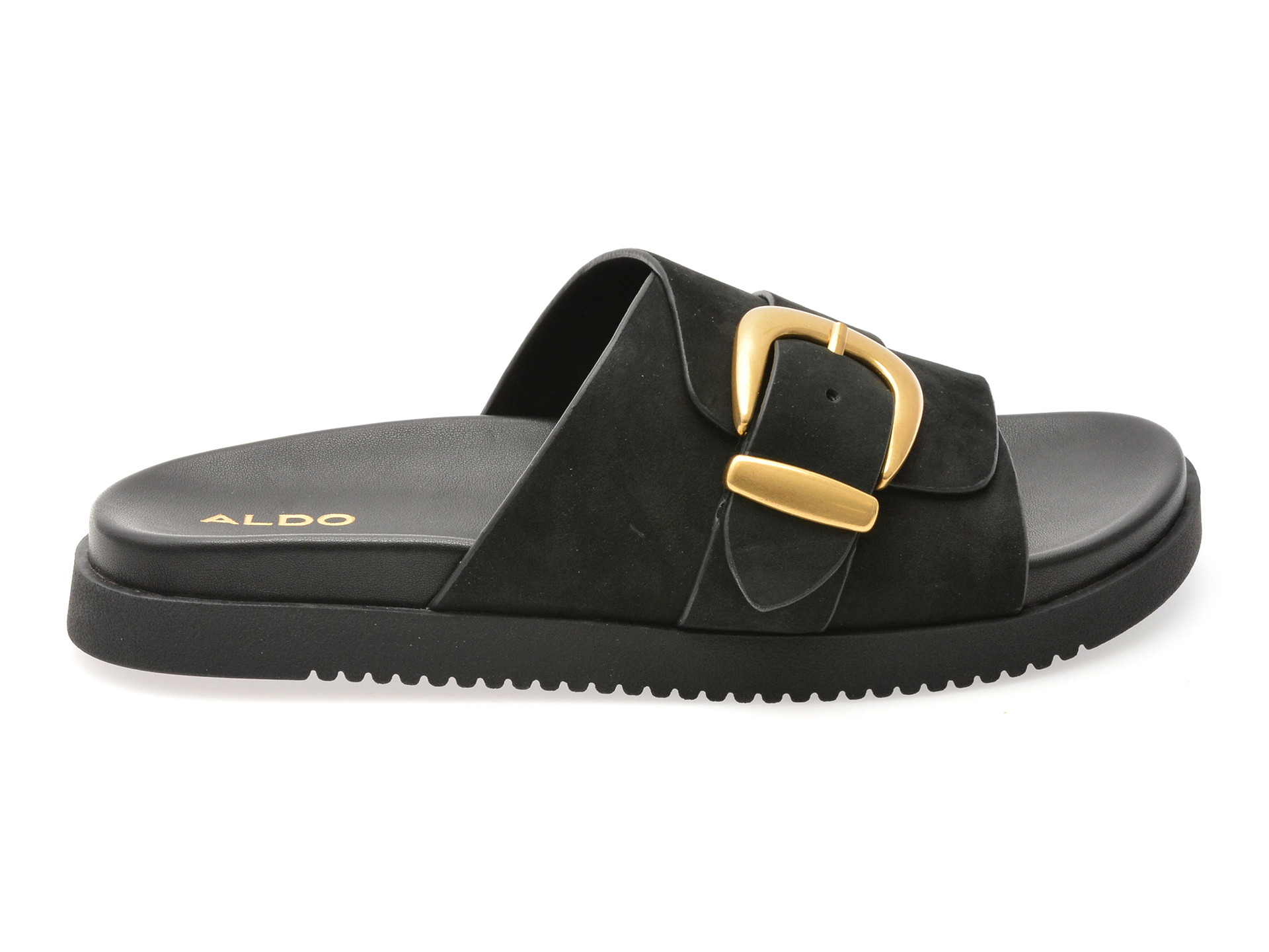 Papuci ALDO negri, ALENANA 001, din nabuc