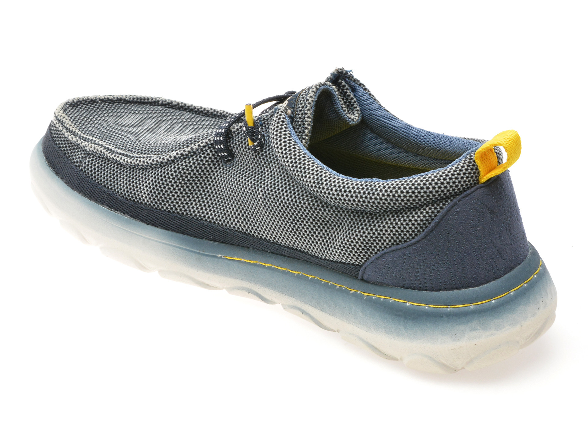 Mocasini JEEP bleumarin, M51042A, din material textil