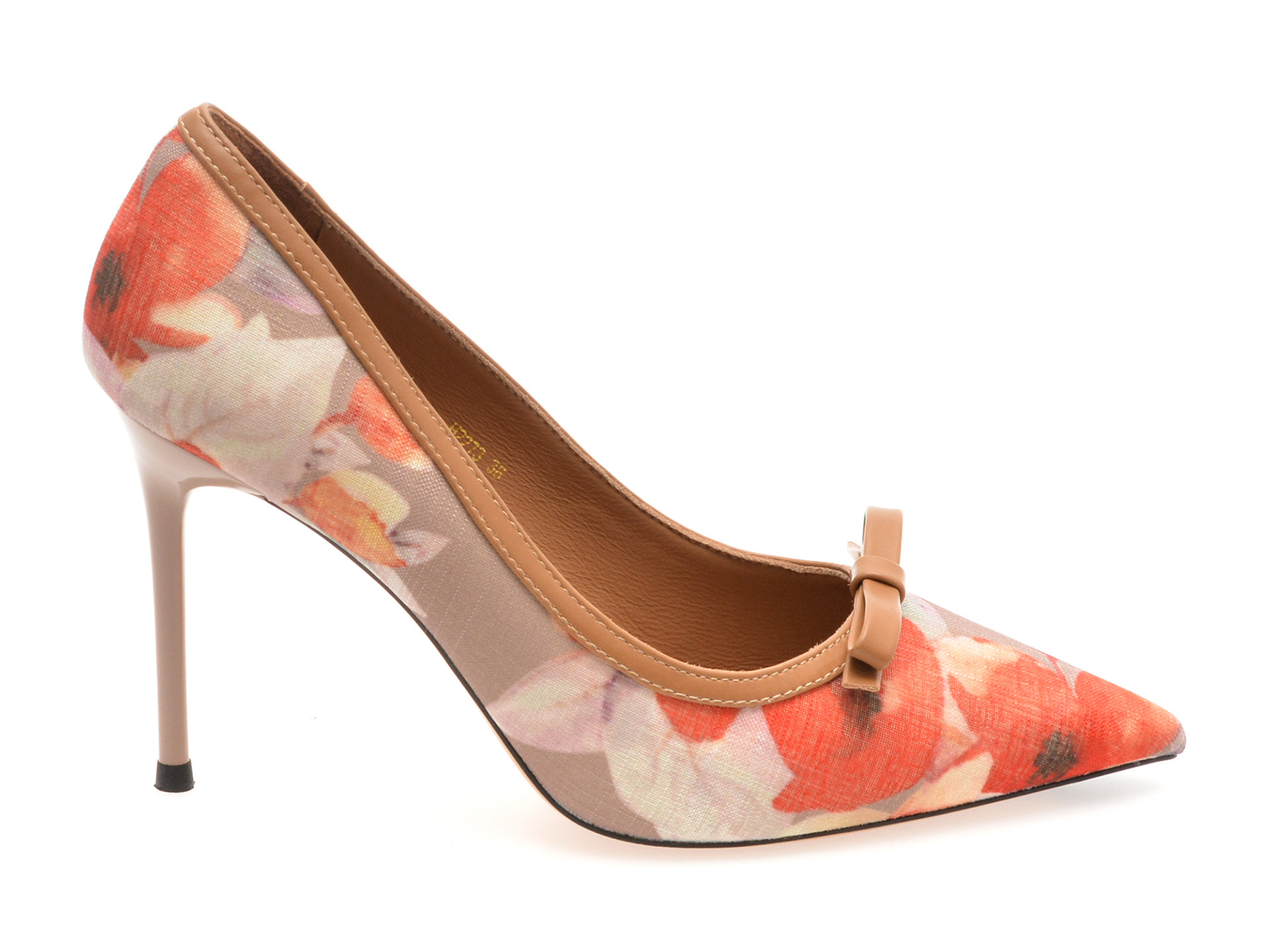 Pantofi eleganti EPICA maro, A2273, din material textil