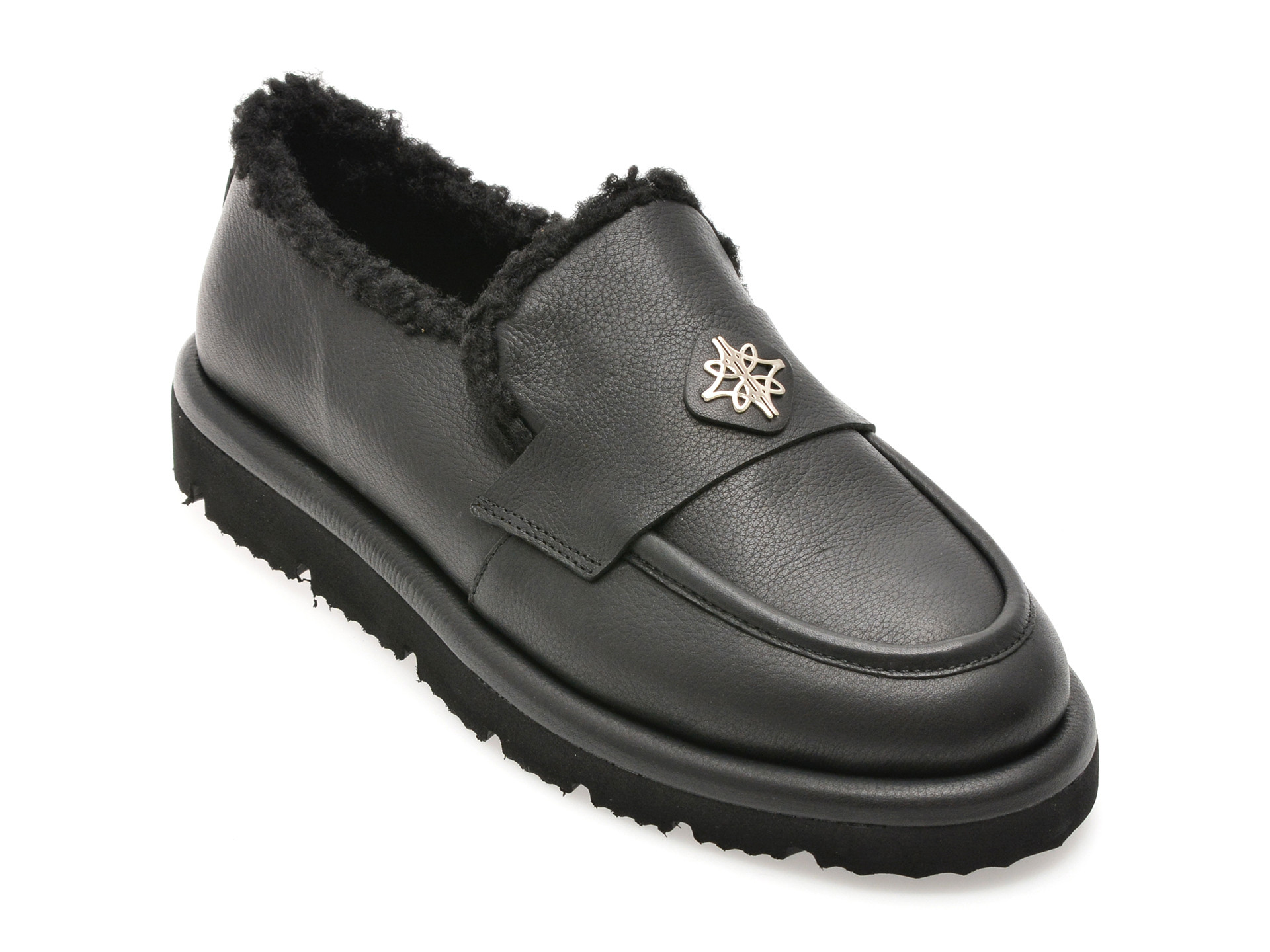 Mocasini EPICA negri, 3642607, din piele naturala