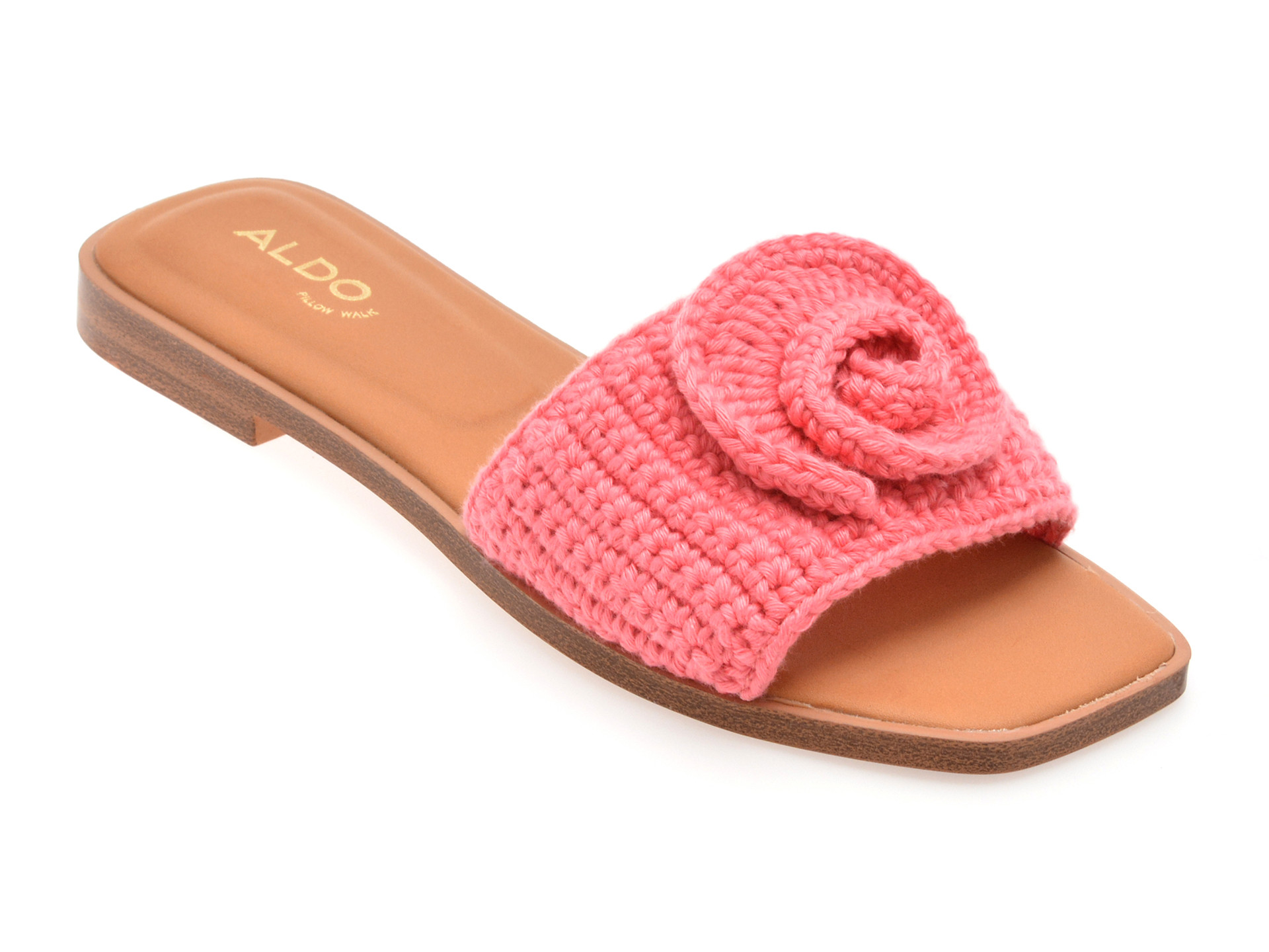 Papuci ALDO roz, SABBIA 660, din material textil
