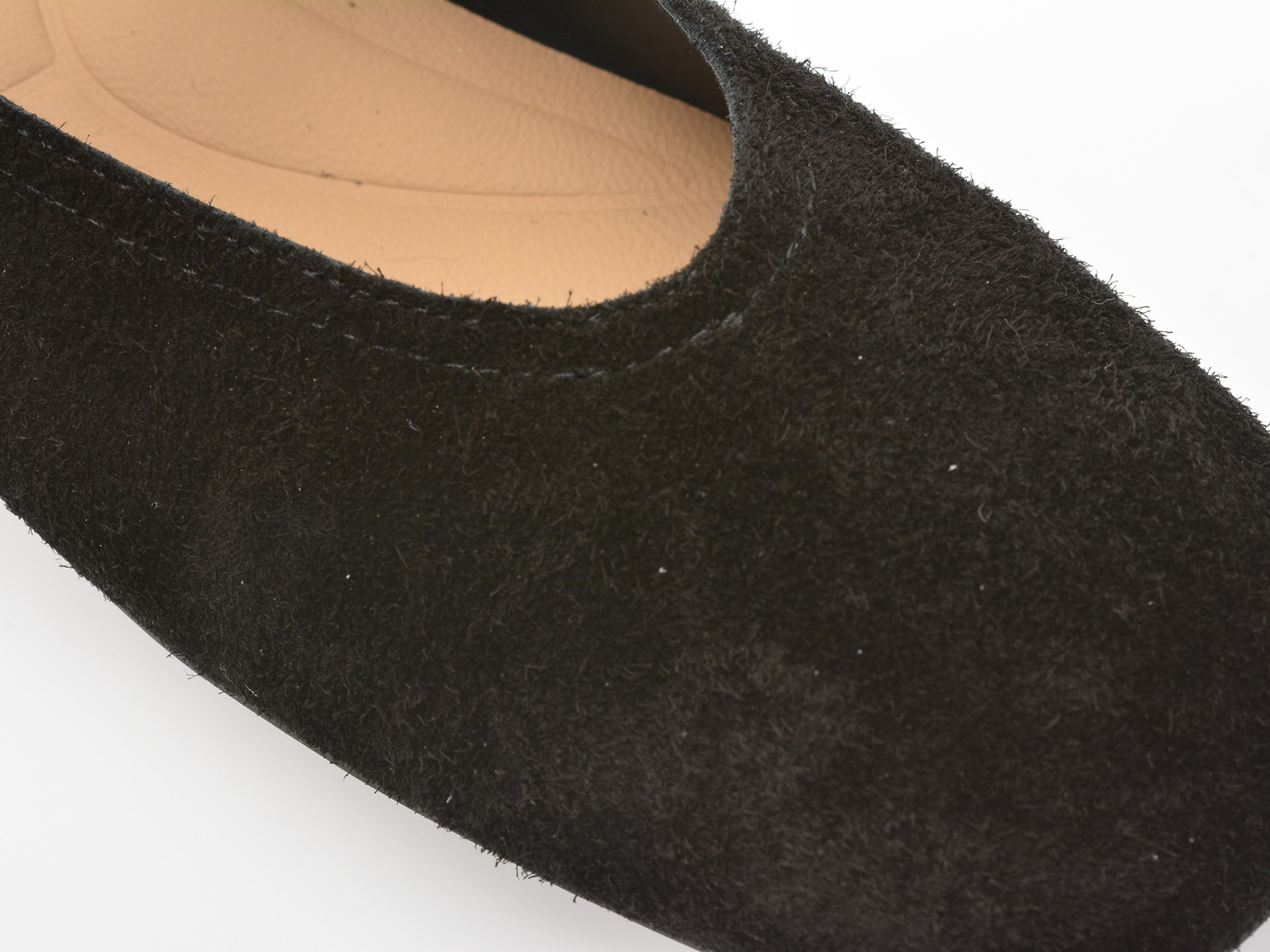 Balerini EPICA negri, 65070, din piele intoarsa