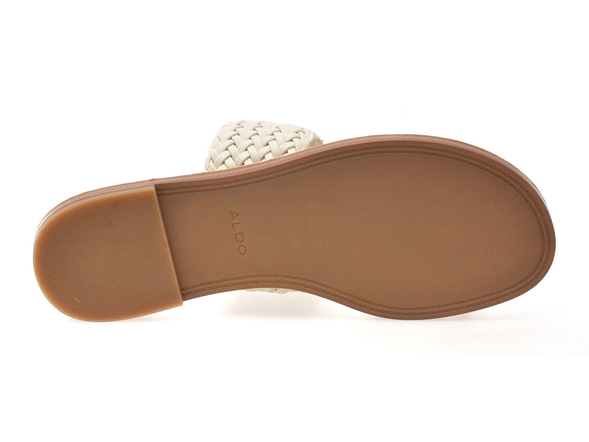 Papuci ALDO albi, BEACHWALK 121, din piele ecologica