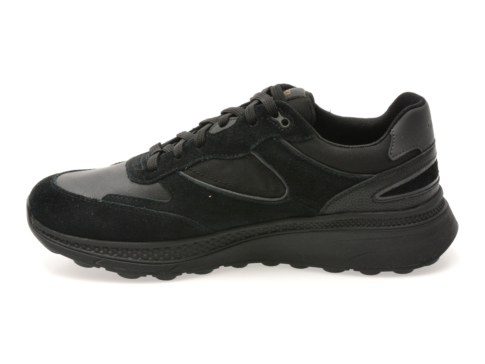 Pantofi sport GEOX negri, U46HGA, din piele naturala