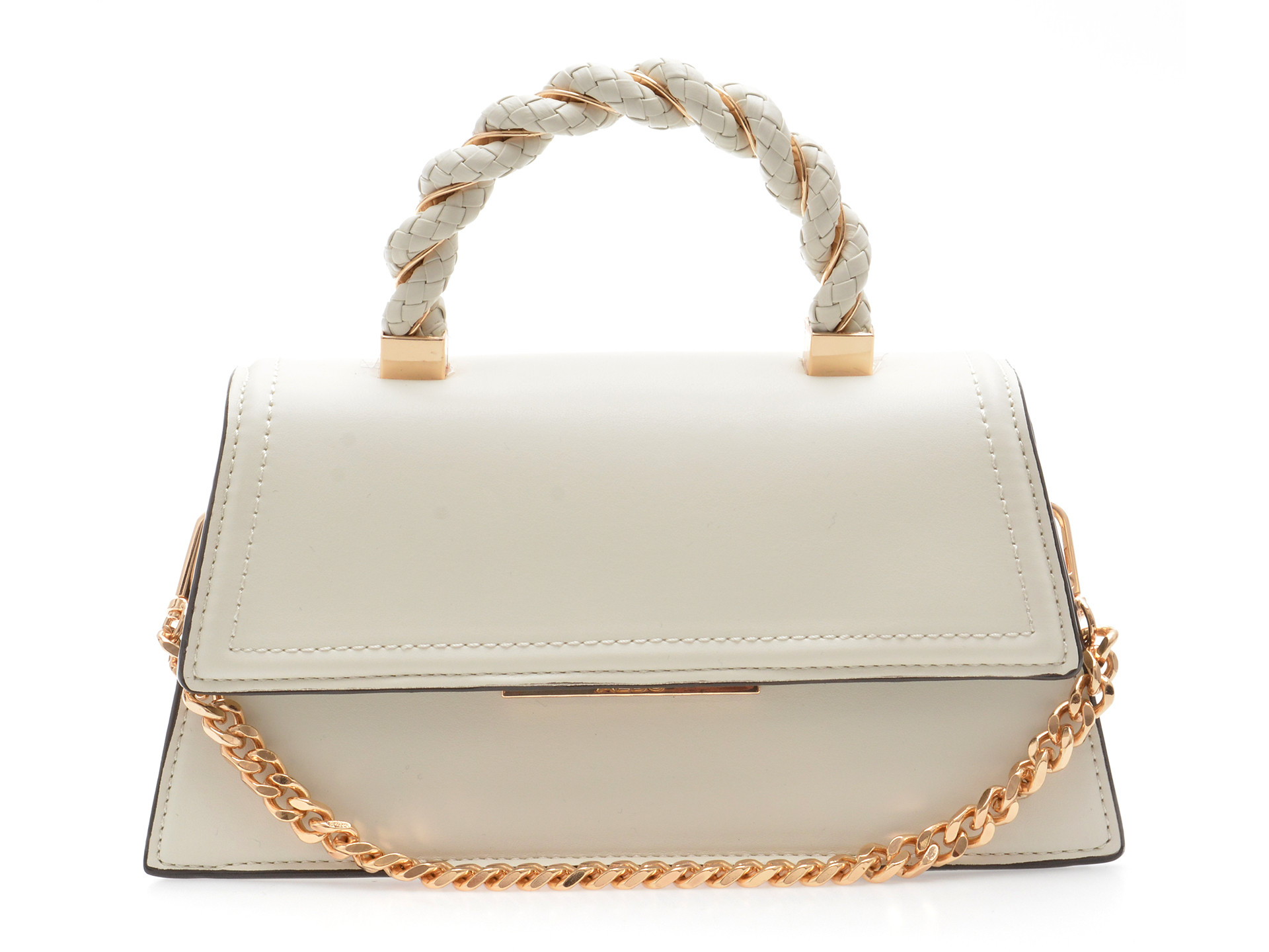 Geanta ALDO alba, SIDONIE 121, din piele ecologica