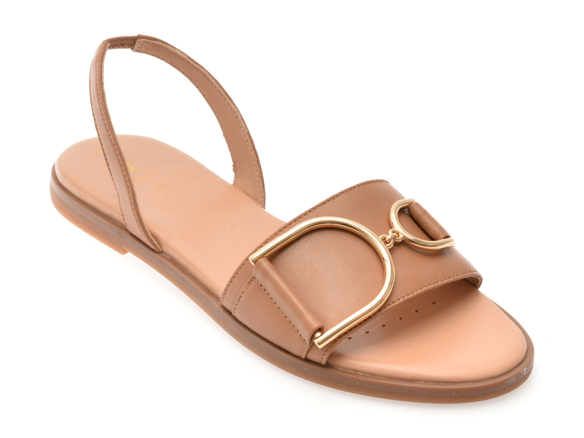 Sandale GEOX maro, D35SDA, din piele naturala