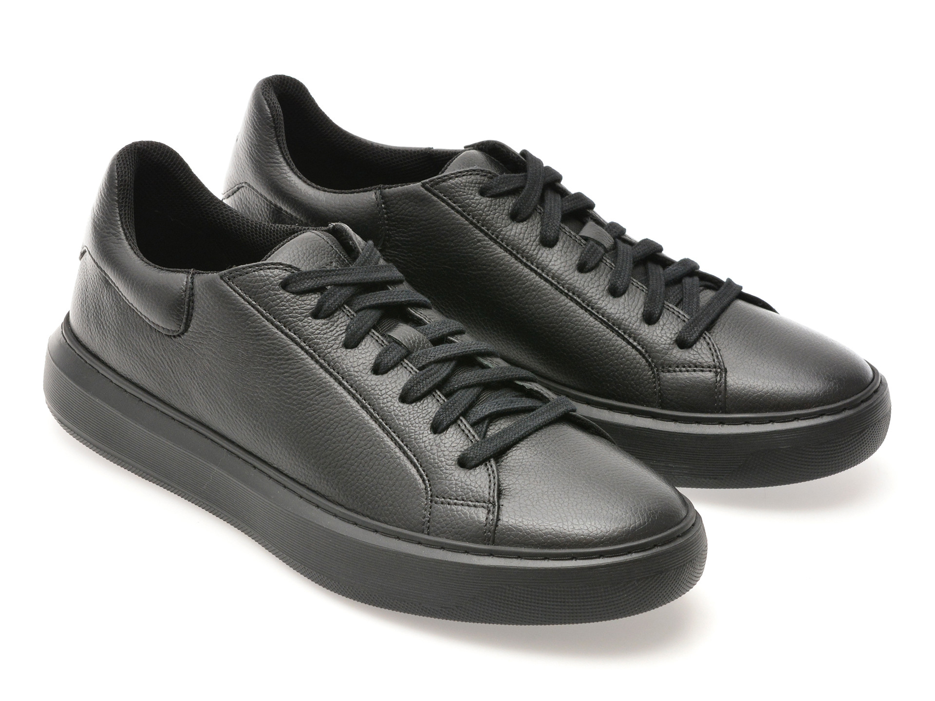 Pantofi sport GEOX negri, U455WD, din piele naturala