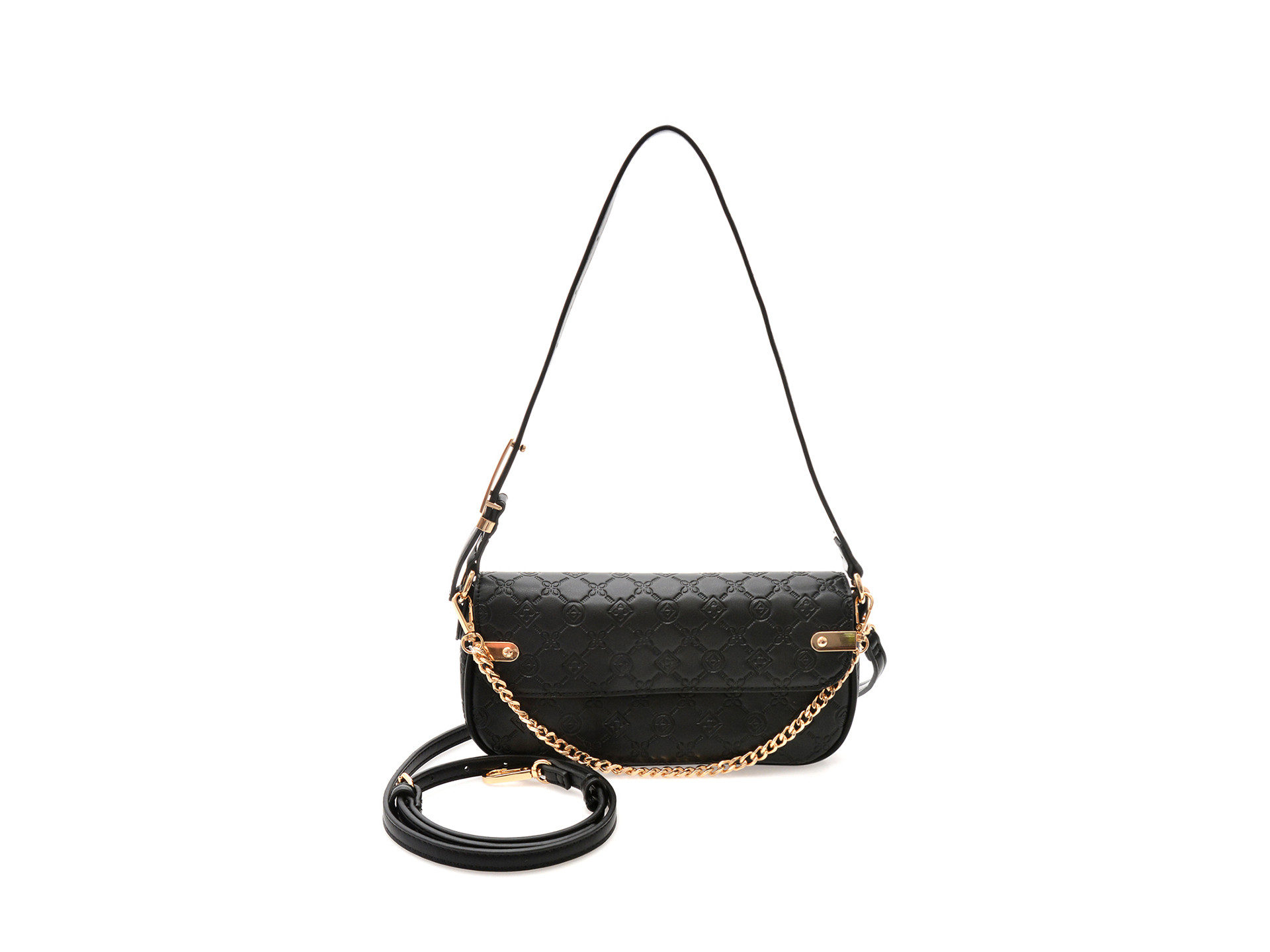 Geanta ALDO neagra, UMAULIAN 001, din piele ecologica