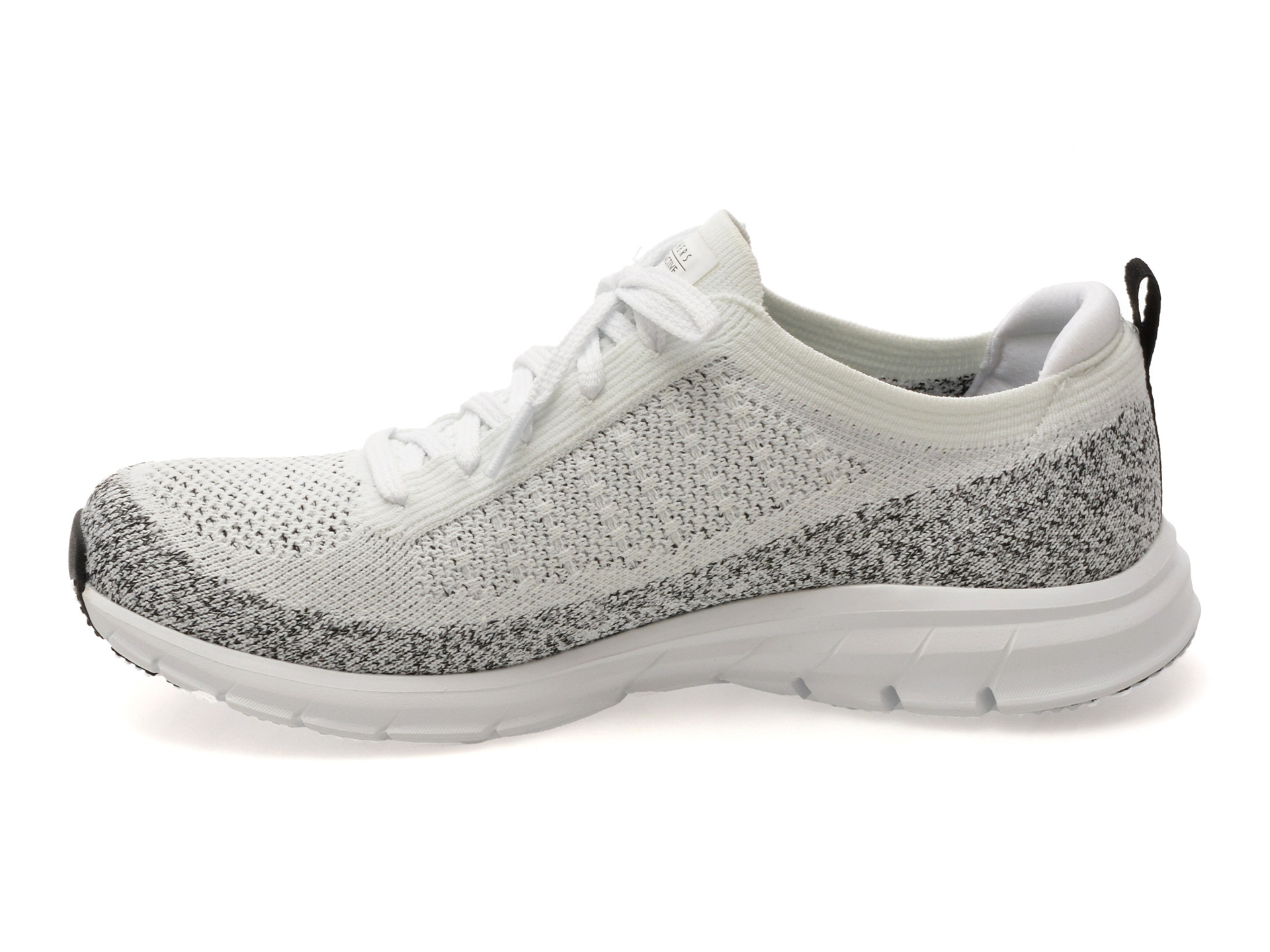 Pantofi sport SKECHERS albi, PURE FLEX, din material textil