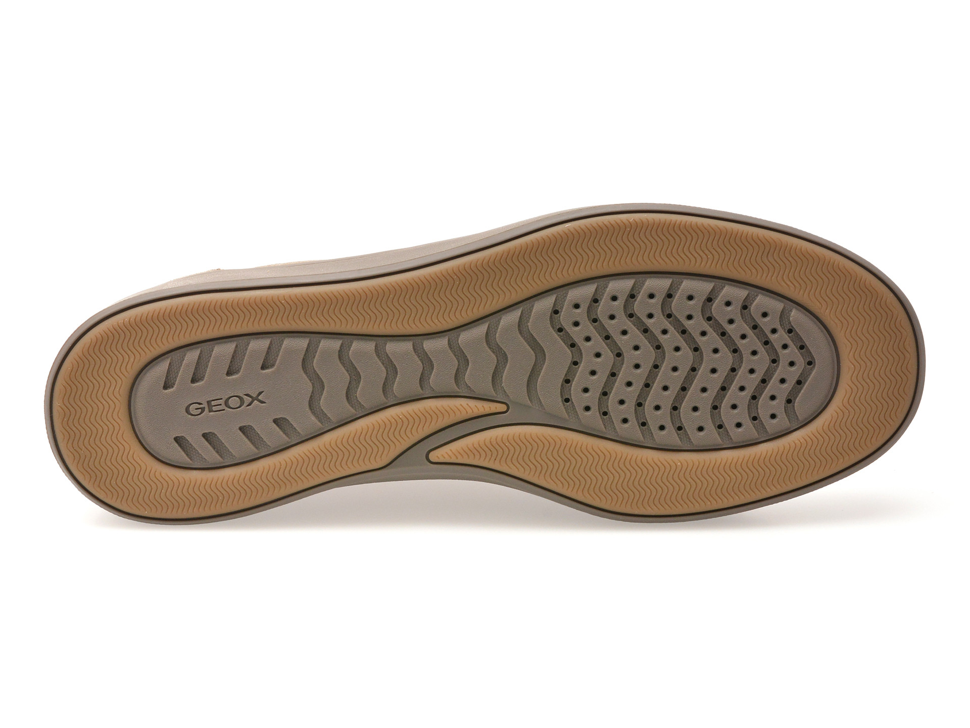 Pantofi sport GEOX gri, U55LDA, din piele intoarsa