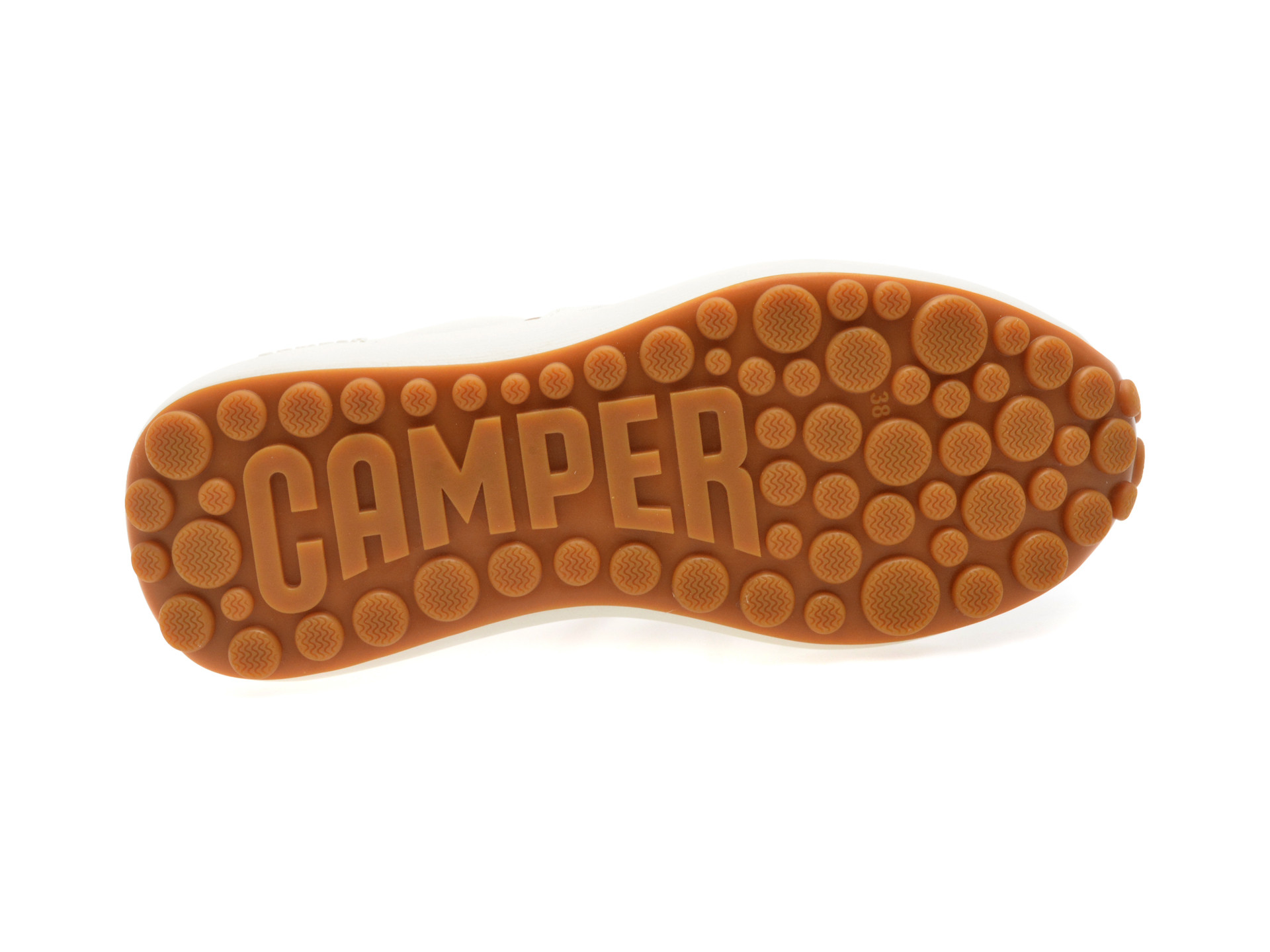 Pantofi sport CAMPER albi, PELOTAS, din material textil