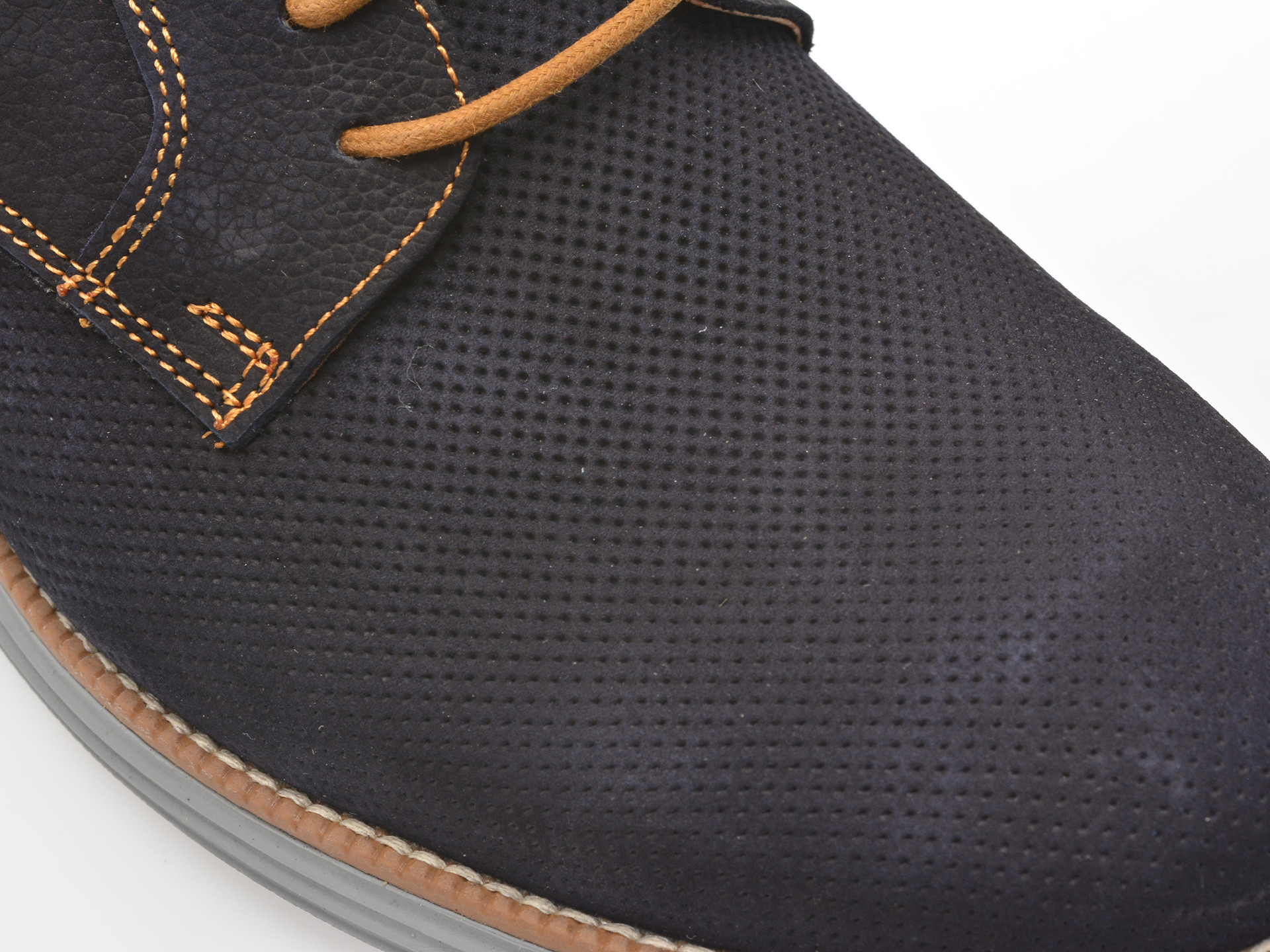 Pantofi OTTER bleumarin, A36, din nabuc