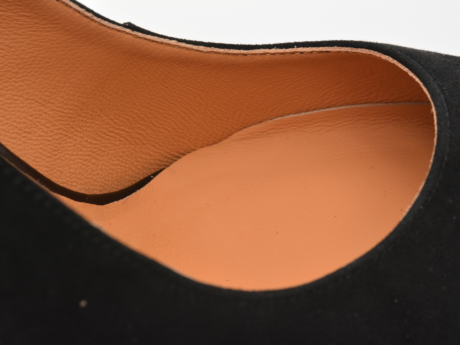 Pantofi eleganti EPICA negri, E19070, din piele intoarsa