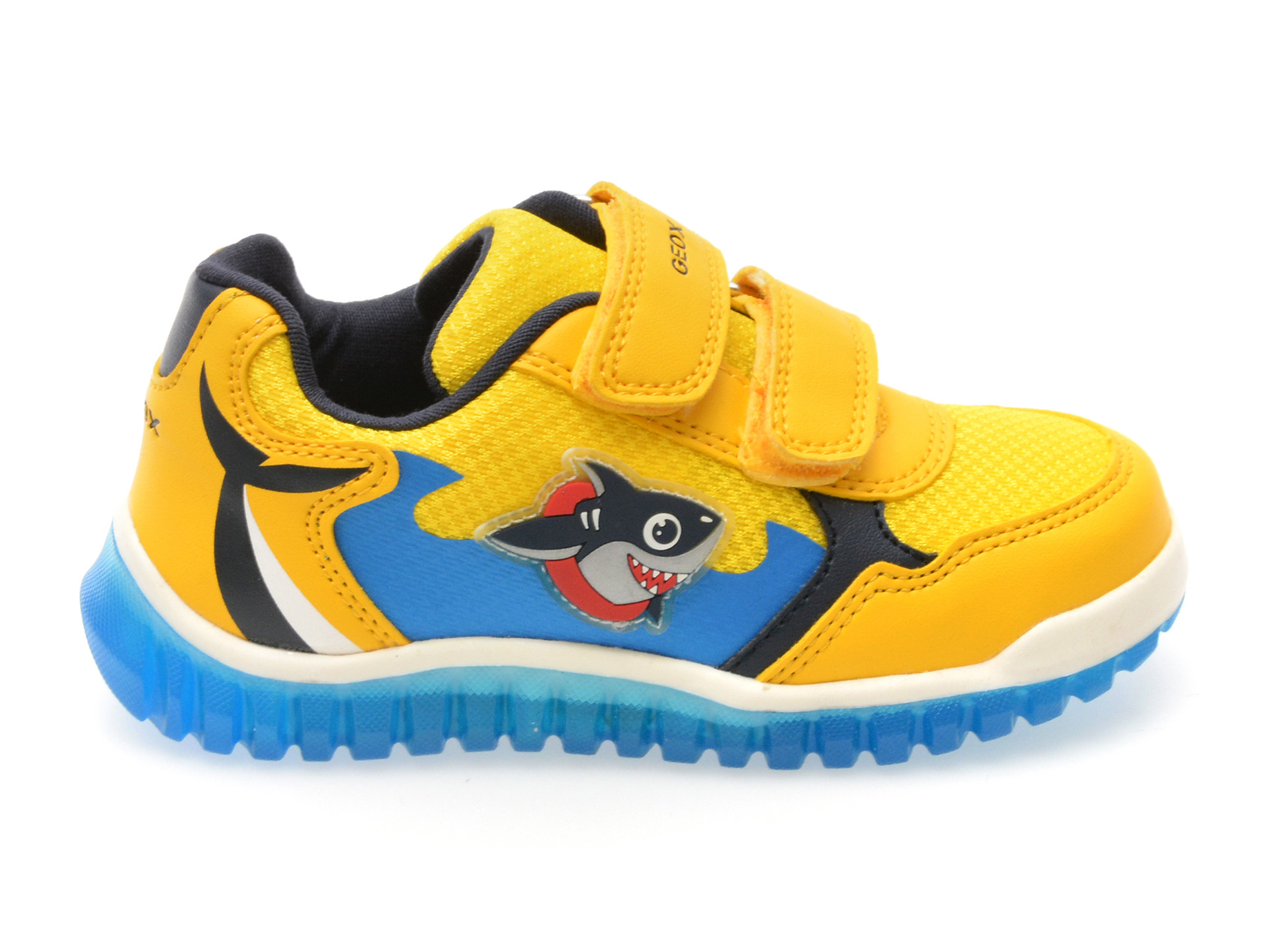 Pantofi sport GEOX galbeni, B555ZA, din material textil
