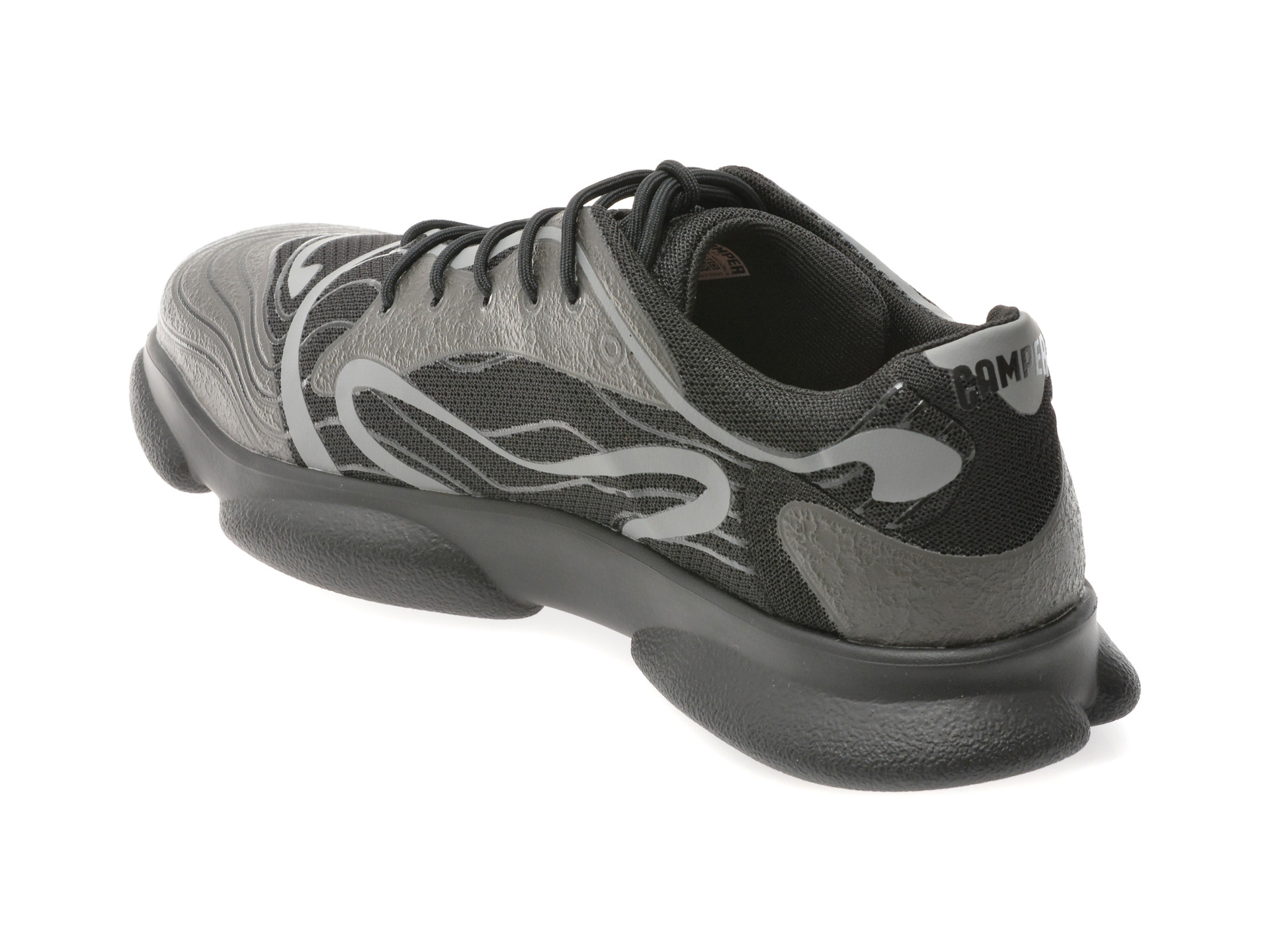 Pantofi sport CAMPER negri, KARST, din material textil