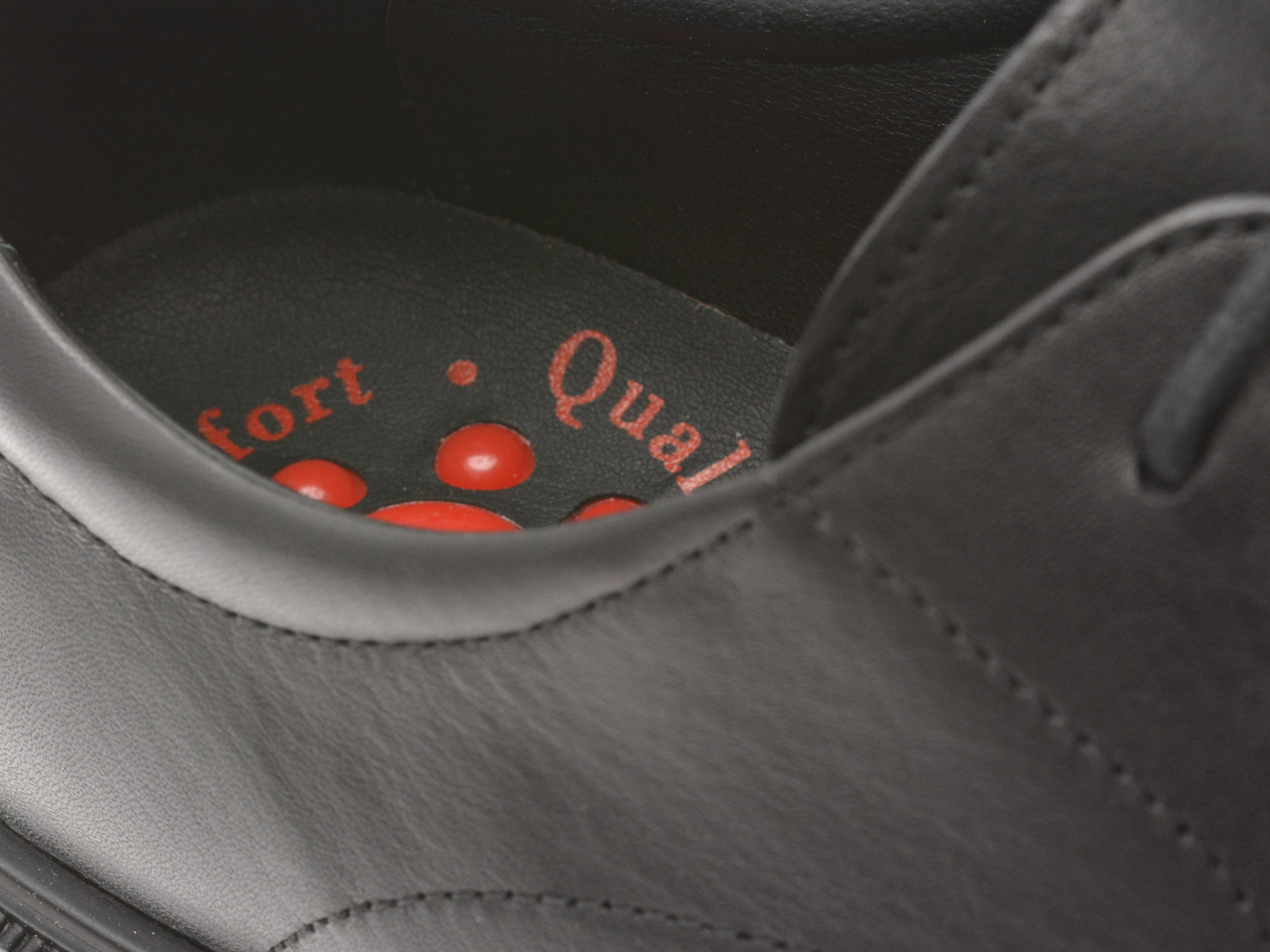 Pantofi eleganti OTTER negri, A60, din piele naturala