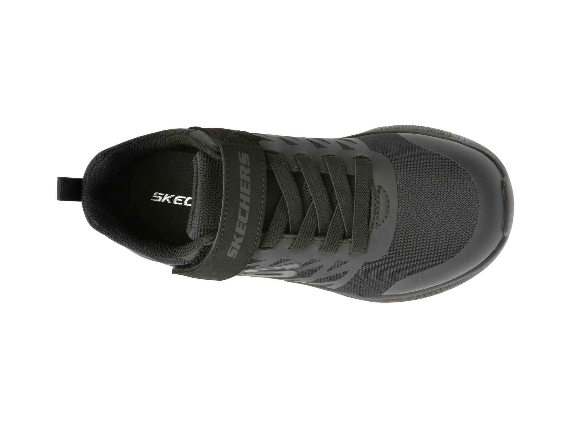 Pantofi sport SKECHERS negri, MICROSPEC, din material textil