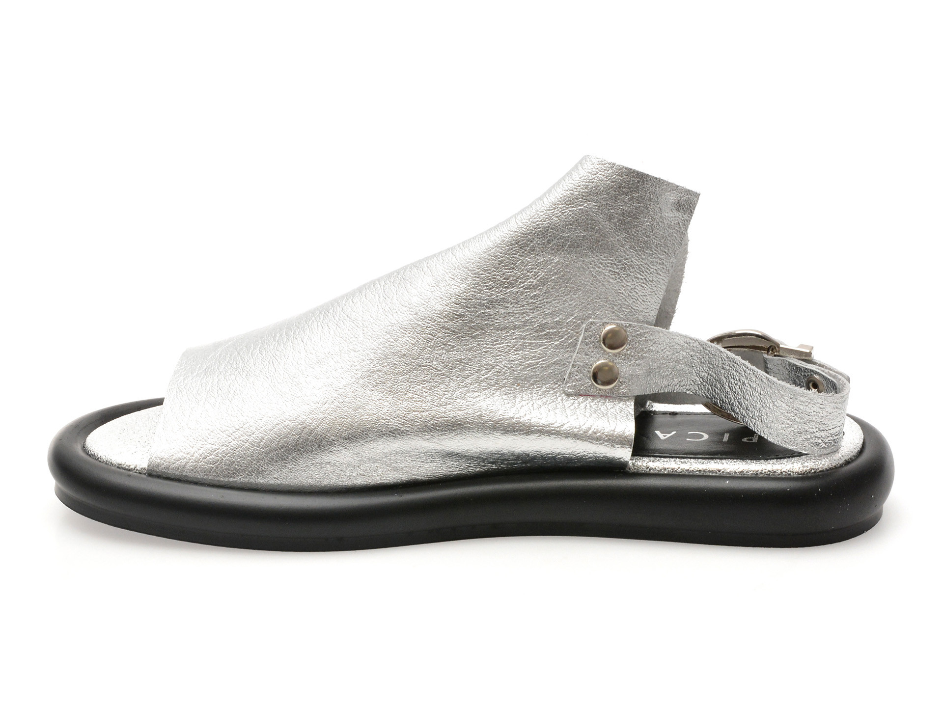 Sandale EPICA argintii, 3642337, din piele naturala