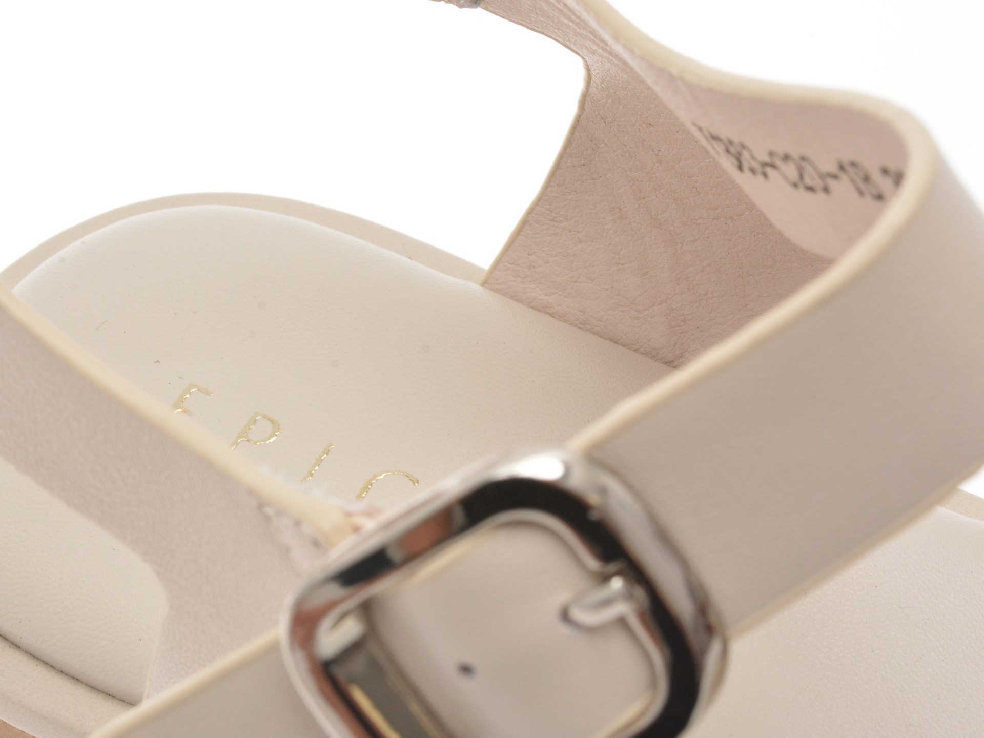 Sandale EPICA bej, 1383C20, din piele naturala