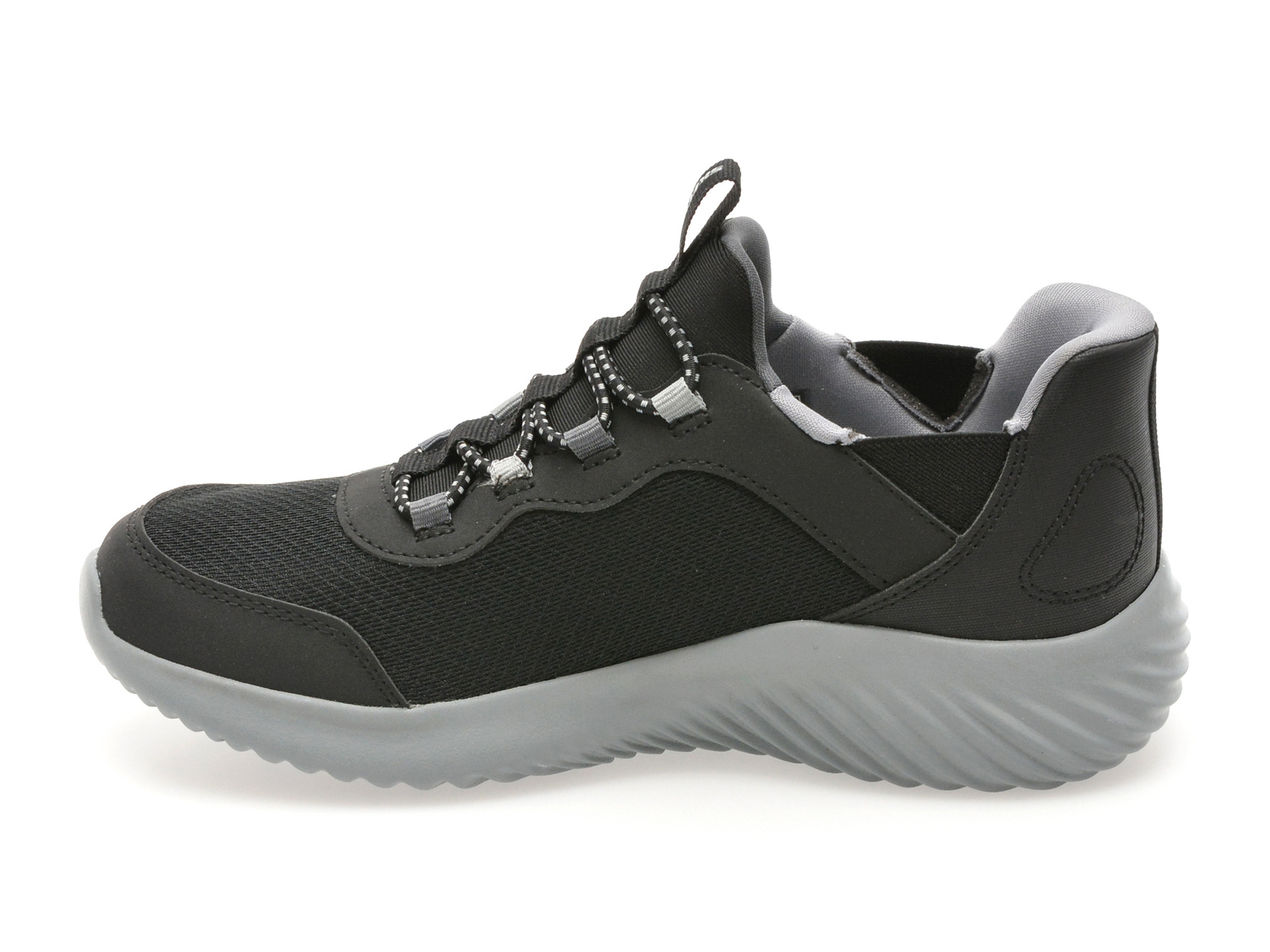Pantofi sport SKECHERS negri, BOUNDER, din material textil