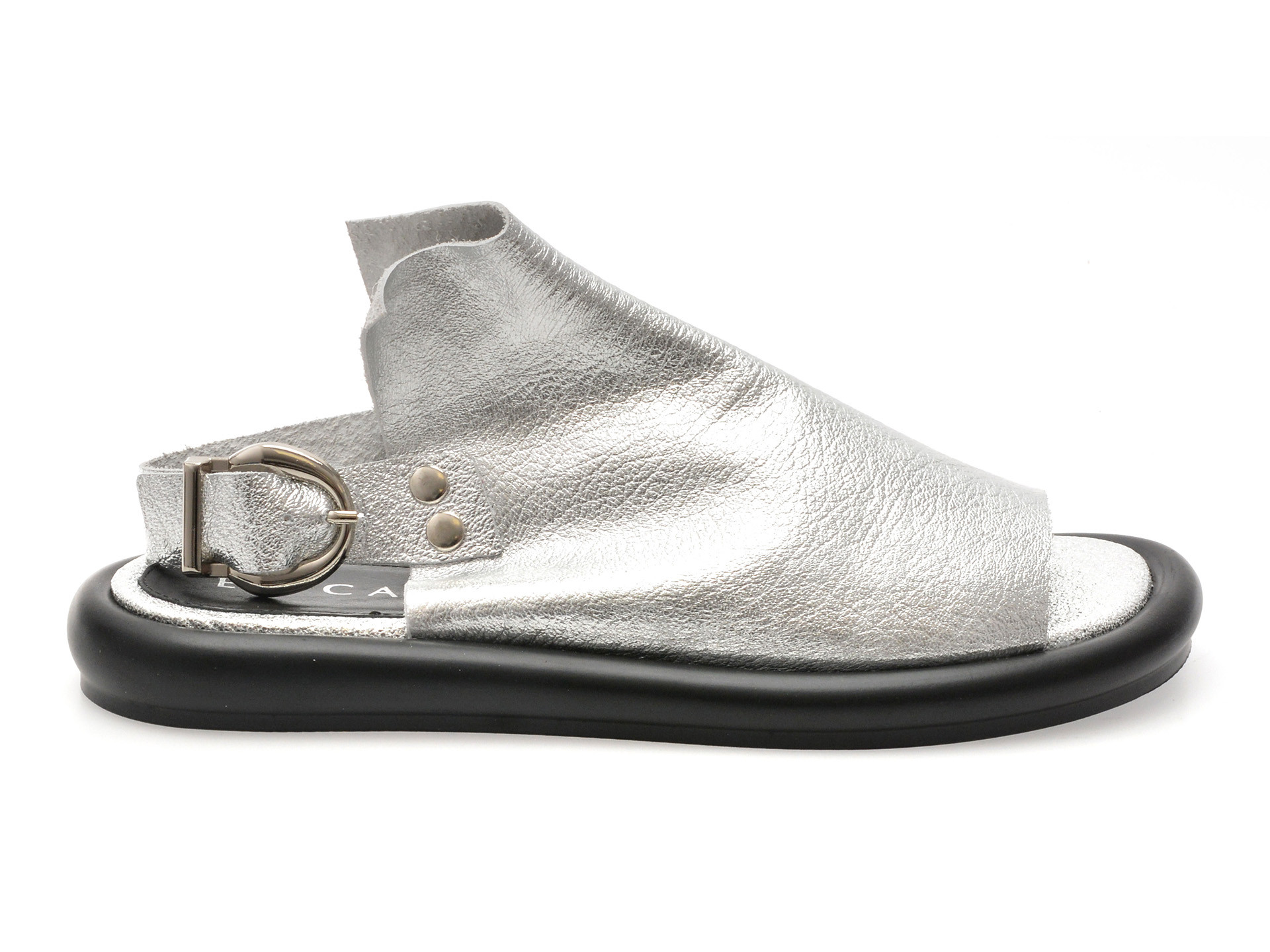 Sandale EPICA argintii, 3642337, din piele naturala