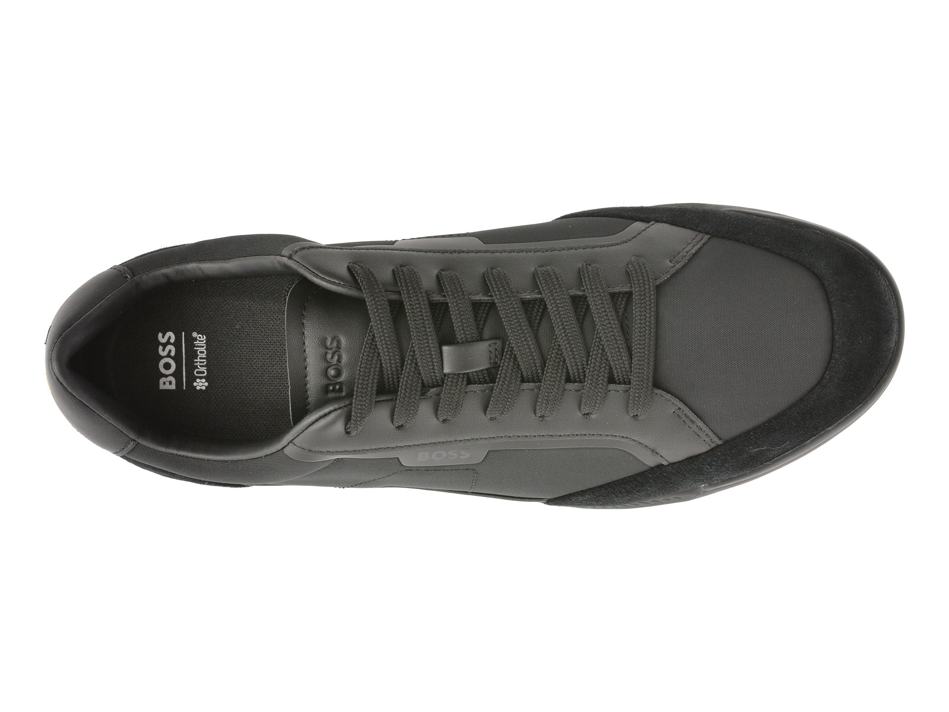 Pantofi sport BOSS negri, 8864, din material textil