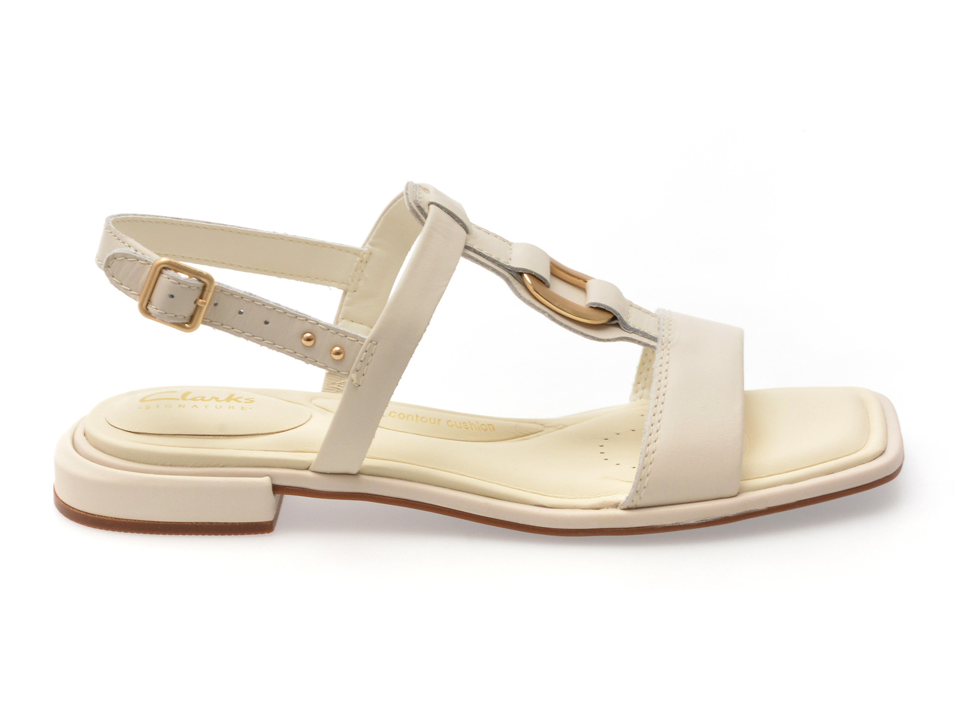 Sandale CLARKS bej, ARIANY SLING, din piele naturala