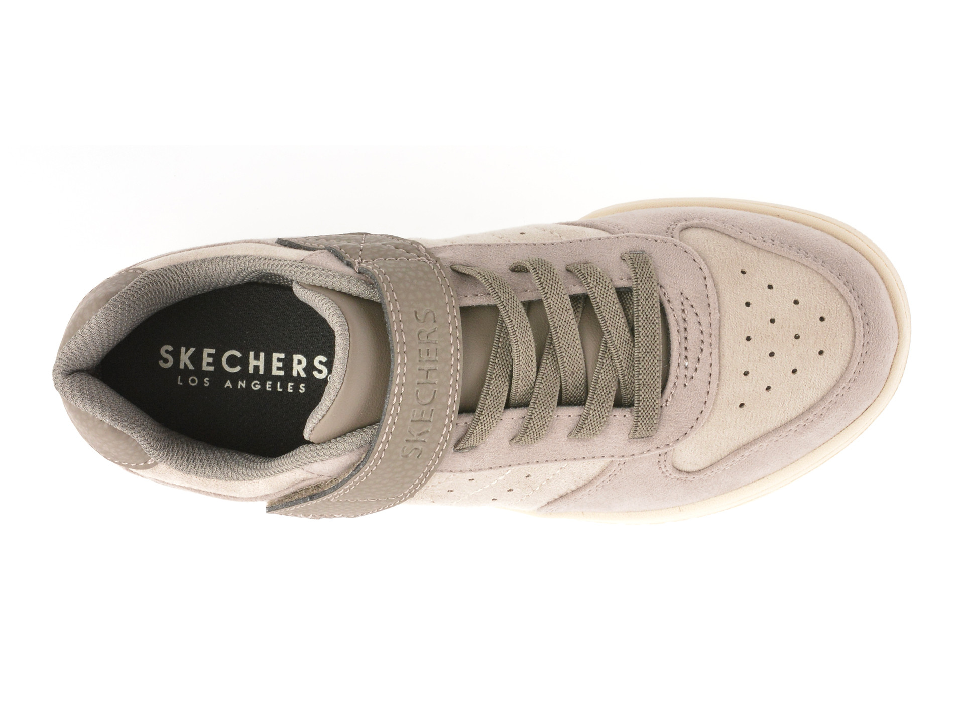 Pantofi sport SKECHERS gri, QUICK STREET, din material textil