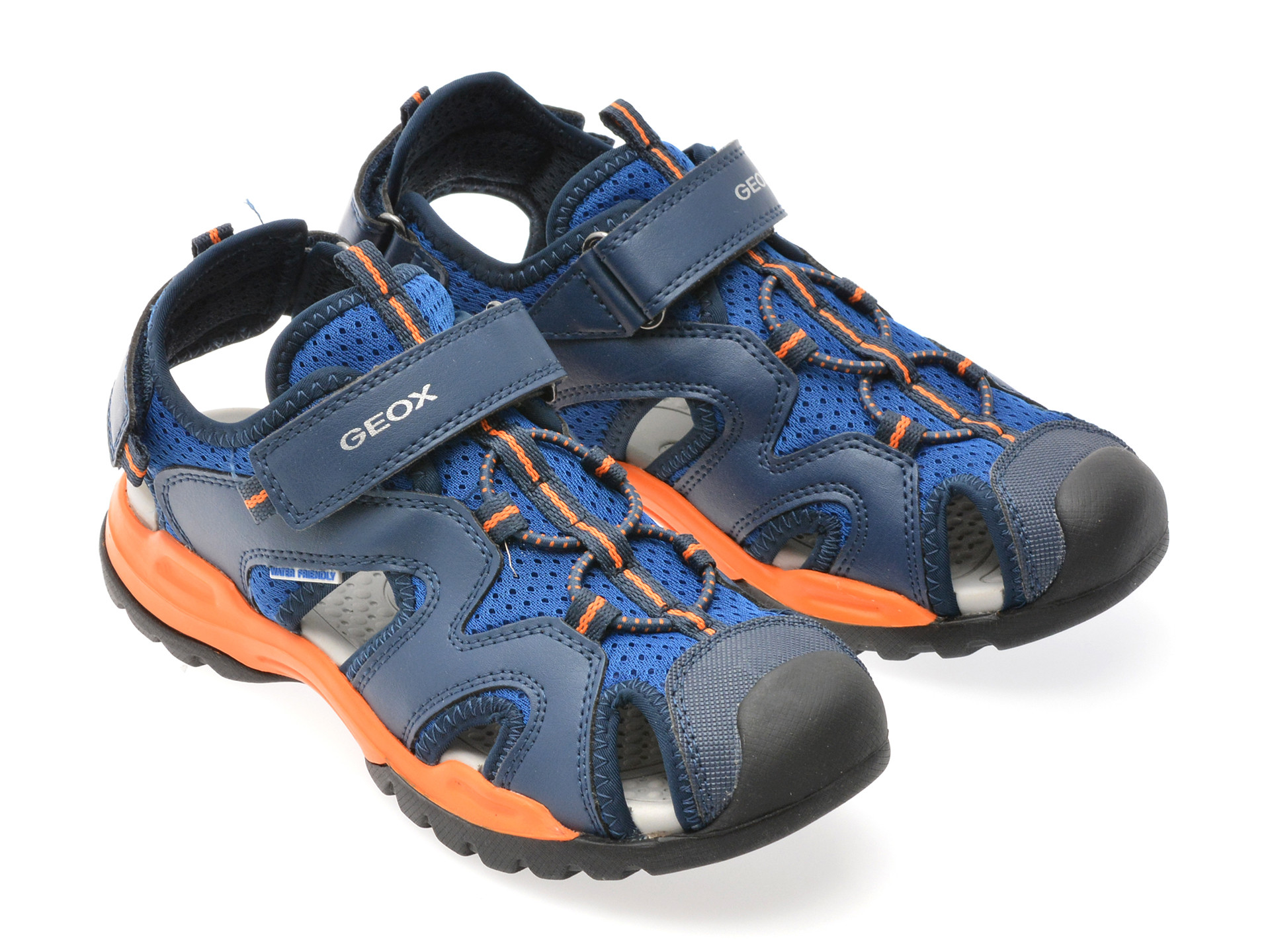 Sandale GEOX albastre, J450RC, din material textil