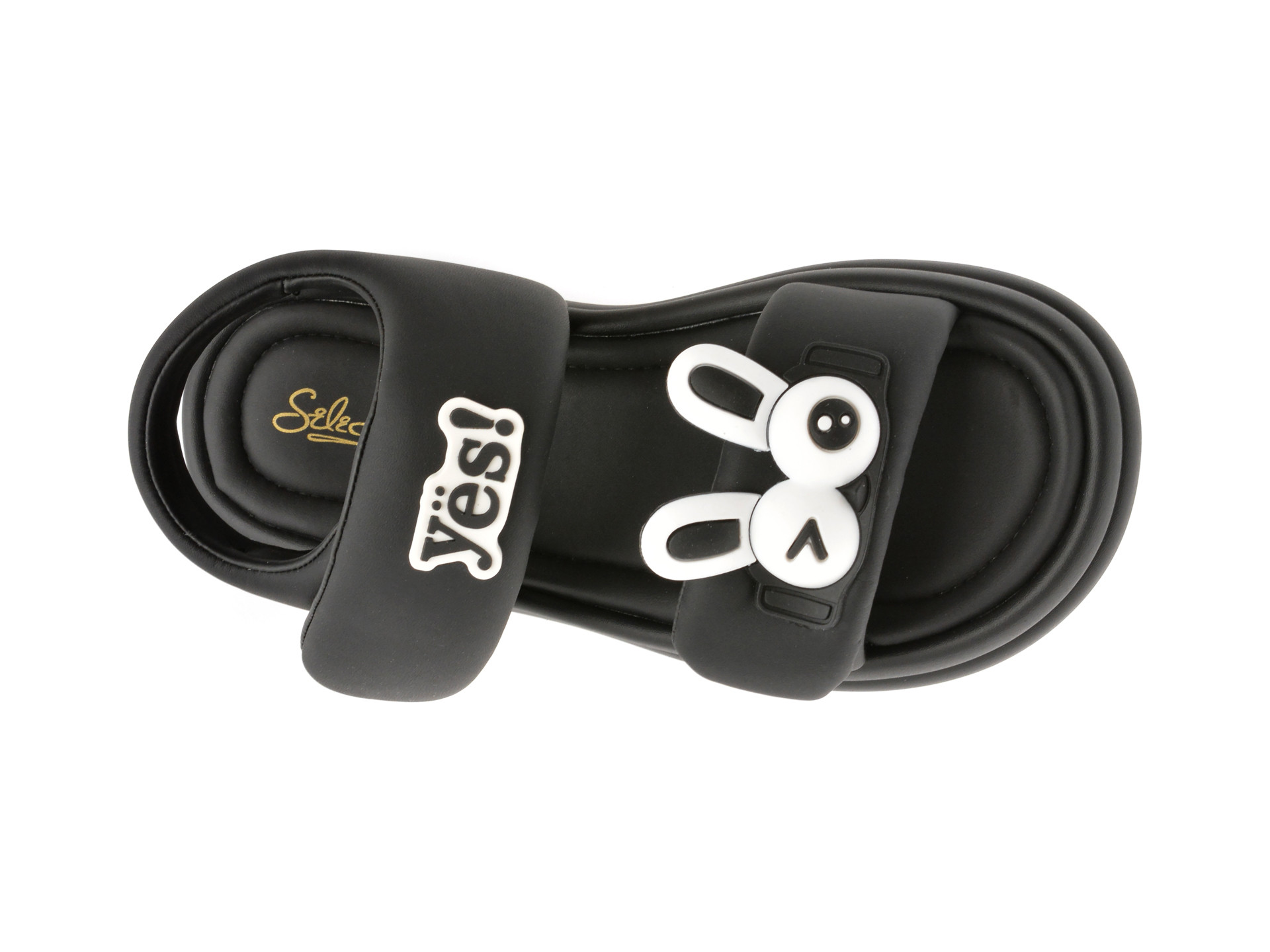 Sandale SELECTION KIDS negre, 25812, din piele ecologica