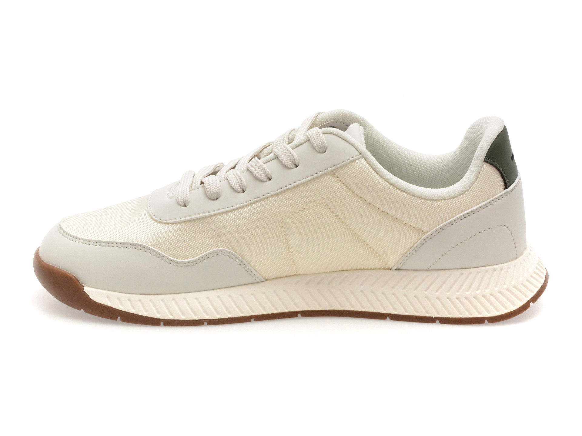 Pantofi sport BOSS albi, 6481, din material textil