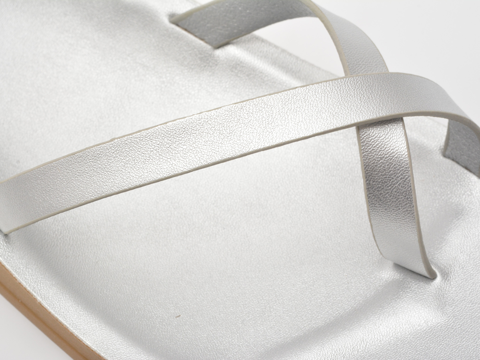 Sandale IMAGE argintii, 10728, din piele ecologica