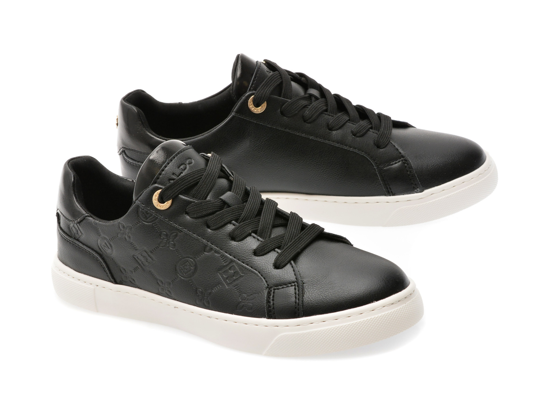 Pantofi sport ALDO negri, CLUBLUX 001, din piele ecologica