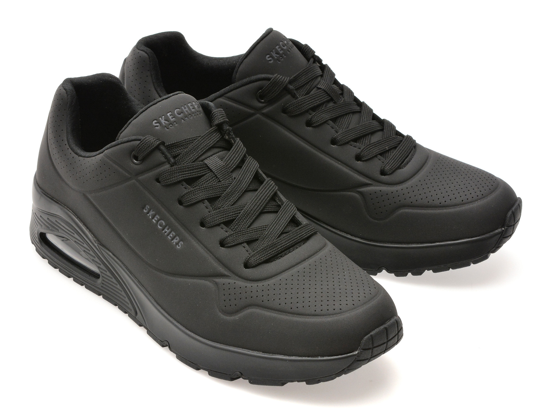 Pantofi sport SKECHERS negri, UNO, din piele ecologica