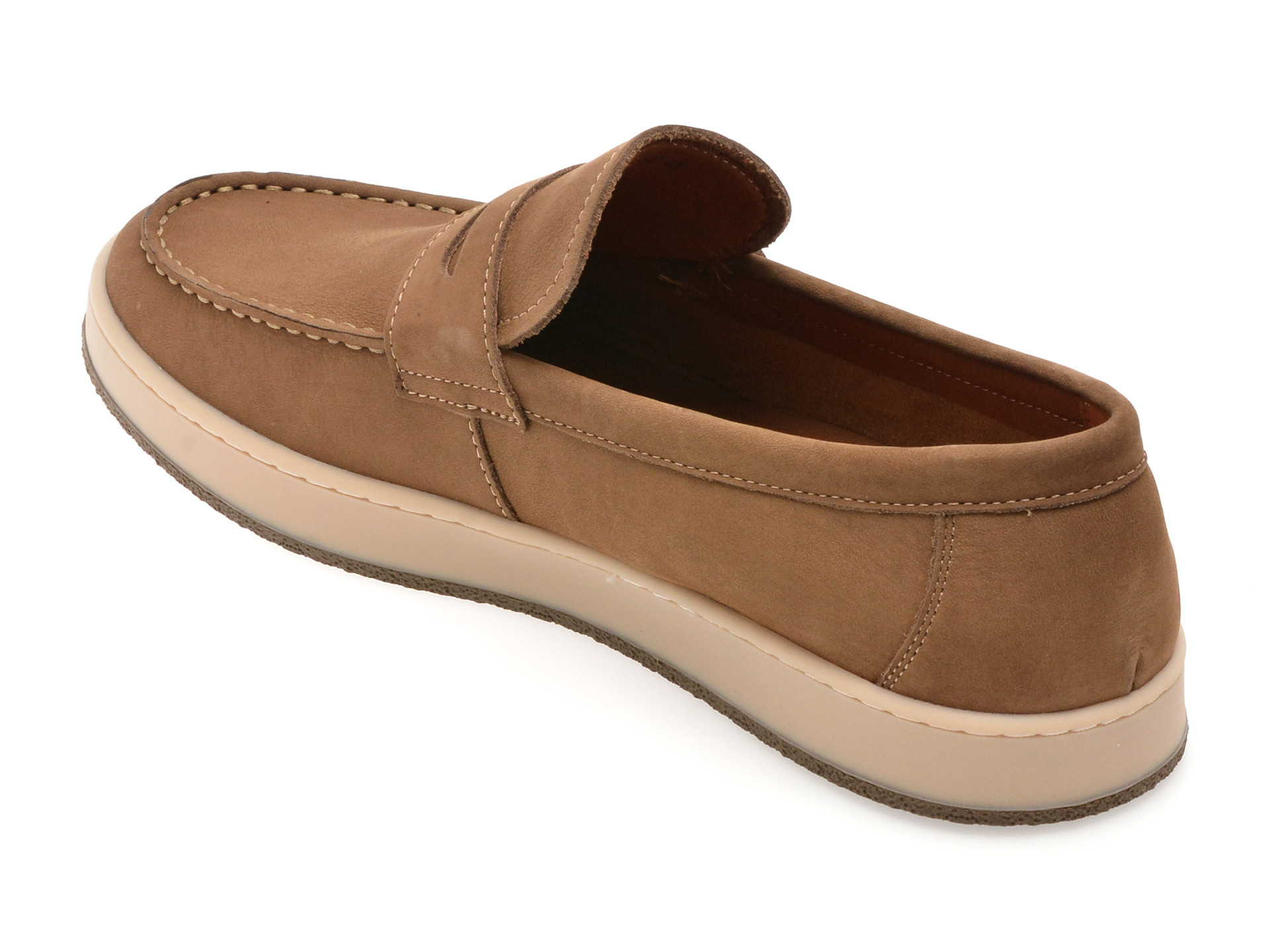 Mocasini OTTER maro, MU145, din nabuc