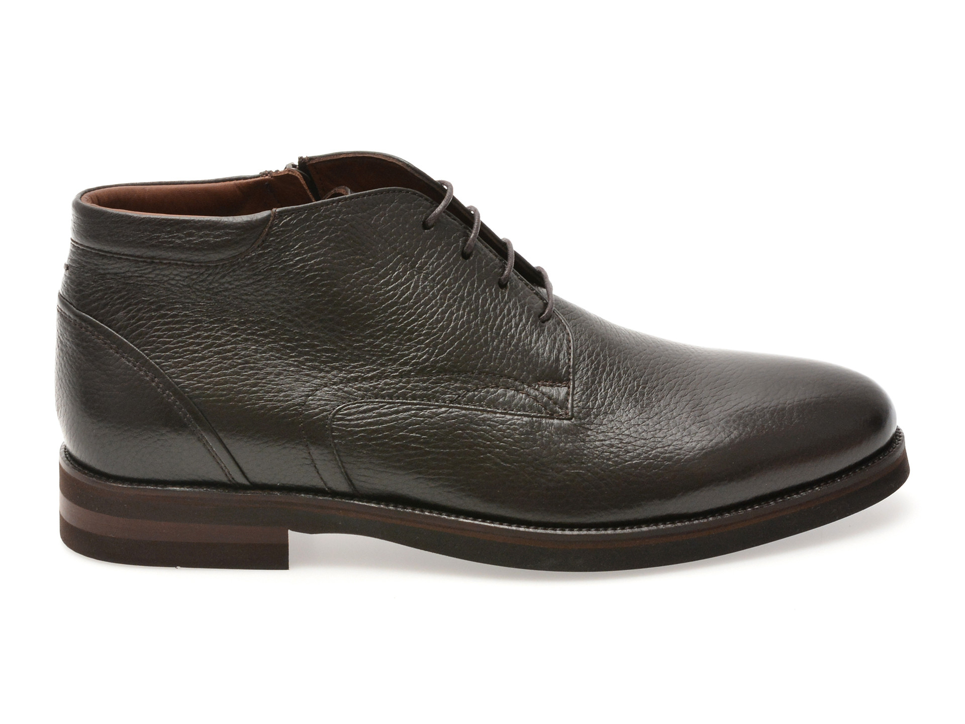 Ghete elegante LE COLONEL maro, 63888, din piele naturala