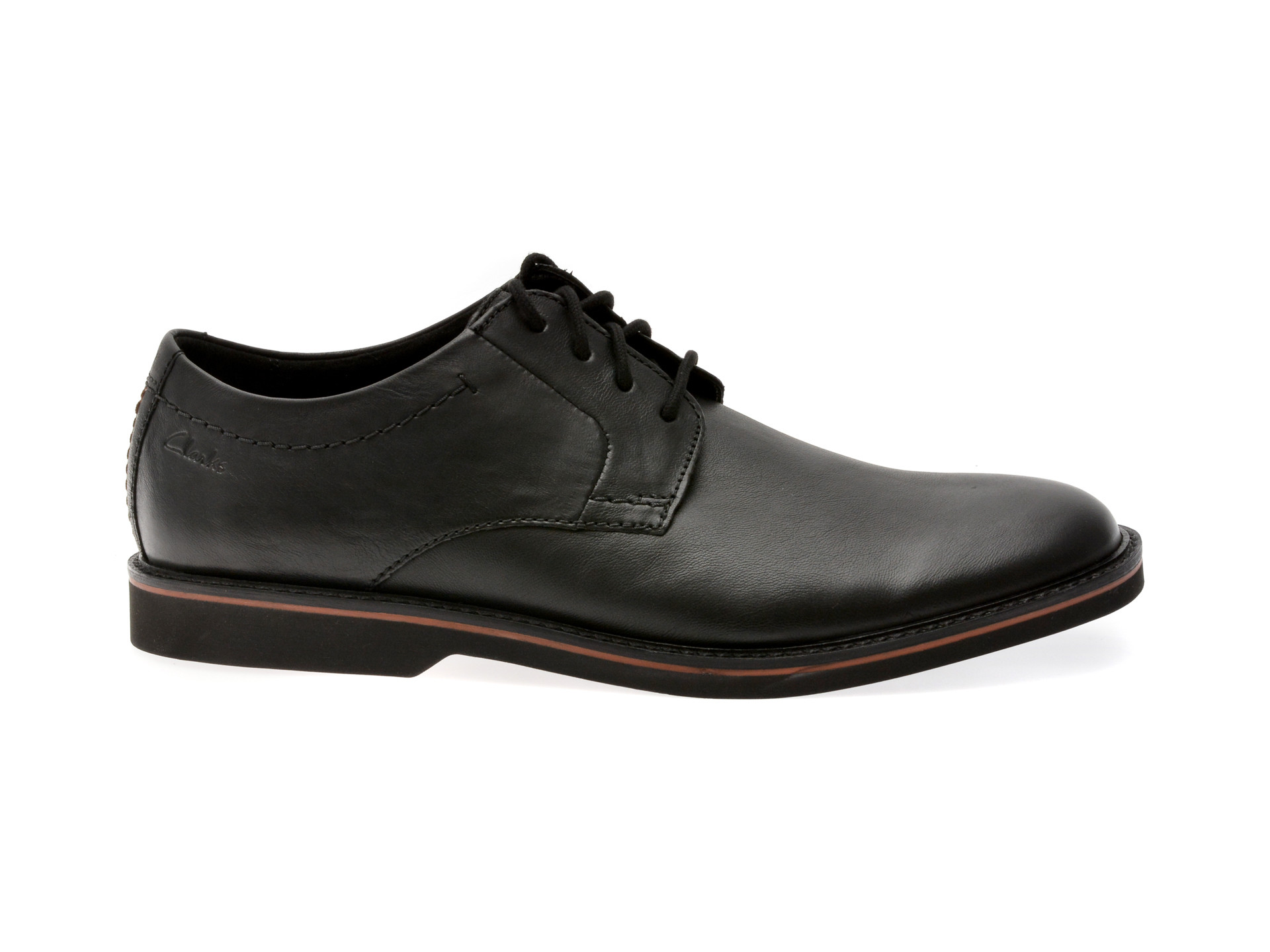 Pantofi eleganti CLARKS negri, ATTICUS LT LACE, din piele naturala