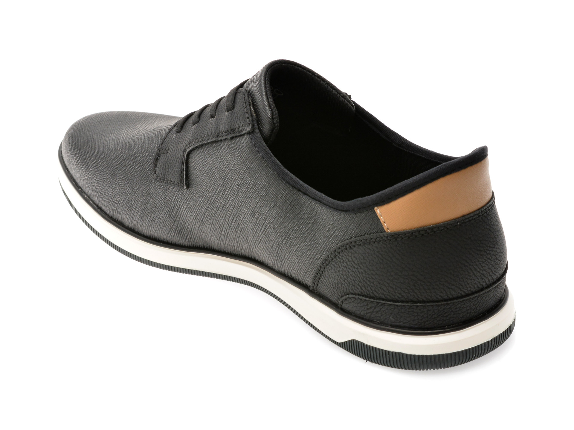 Pantofi ALDO negri, FITZPATRICK 004, din piele ecologica