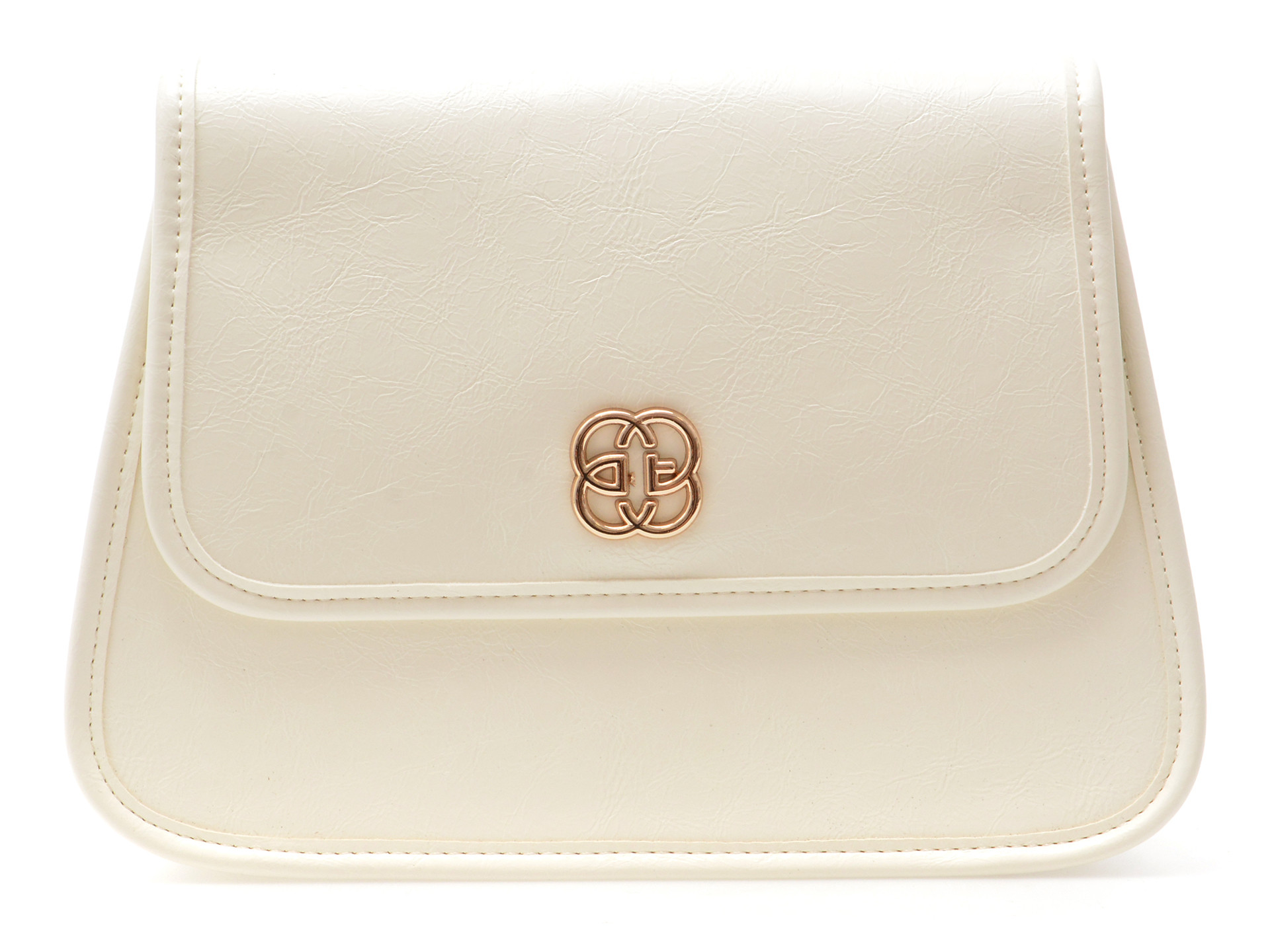 Geanta EPICA alba, 2666, din piele ecologica