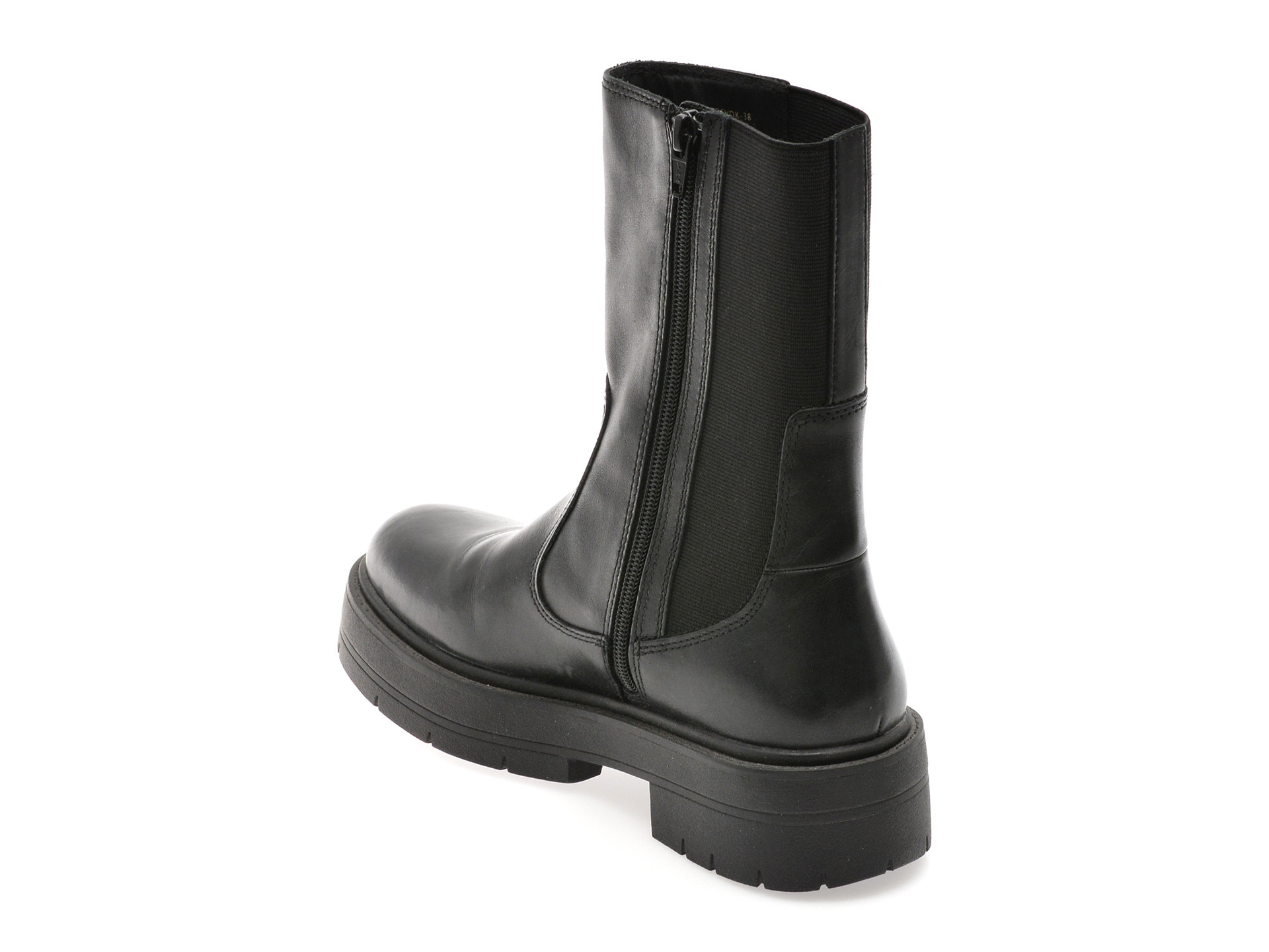 Ghete GEOX negre, D36VDK, din piele naturala