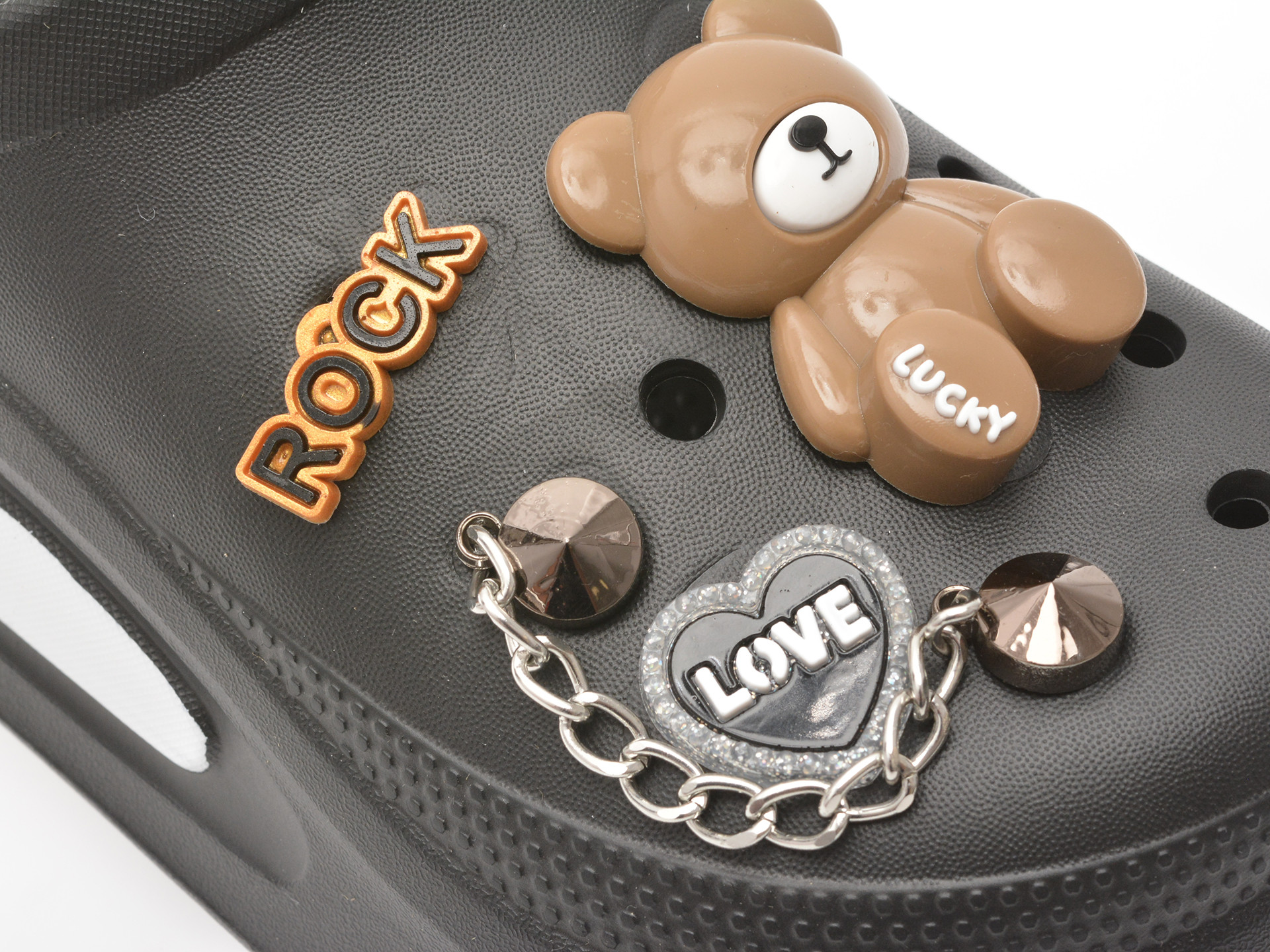 Papuci GRYXX negri, 258, din pvc