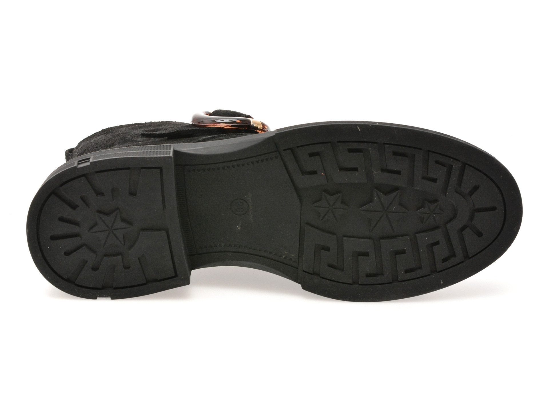 Ghete EPICA negre, 1735072, din piele intoarsa