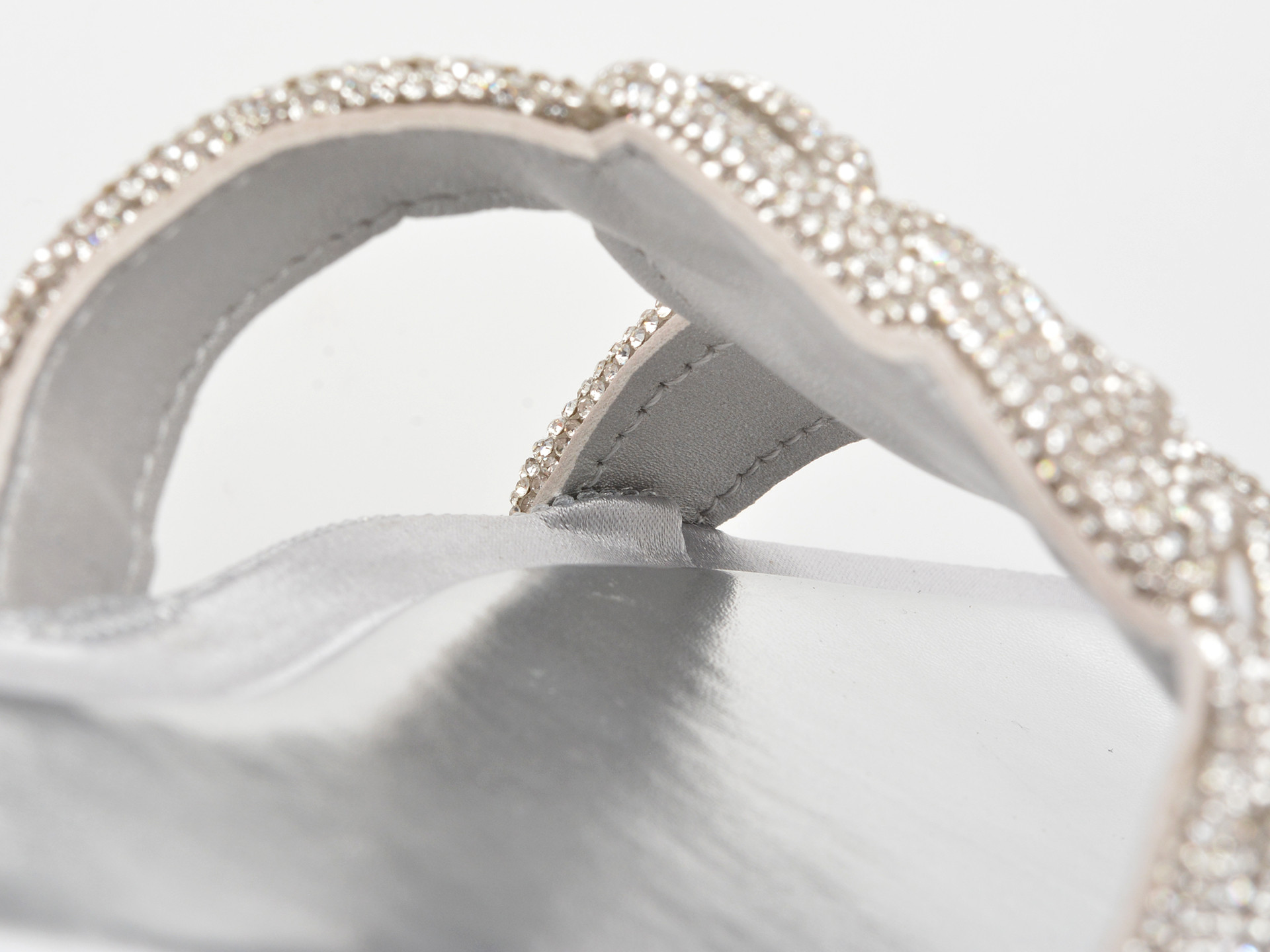 Papuci ALDO argintii, KARLINA 040, din piele ecologica