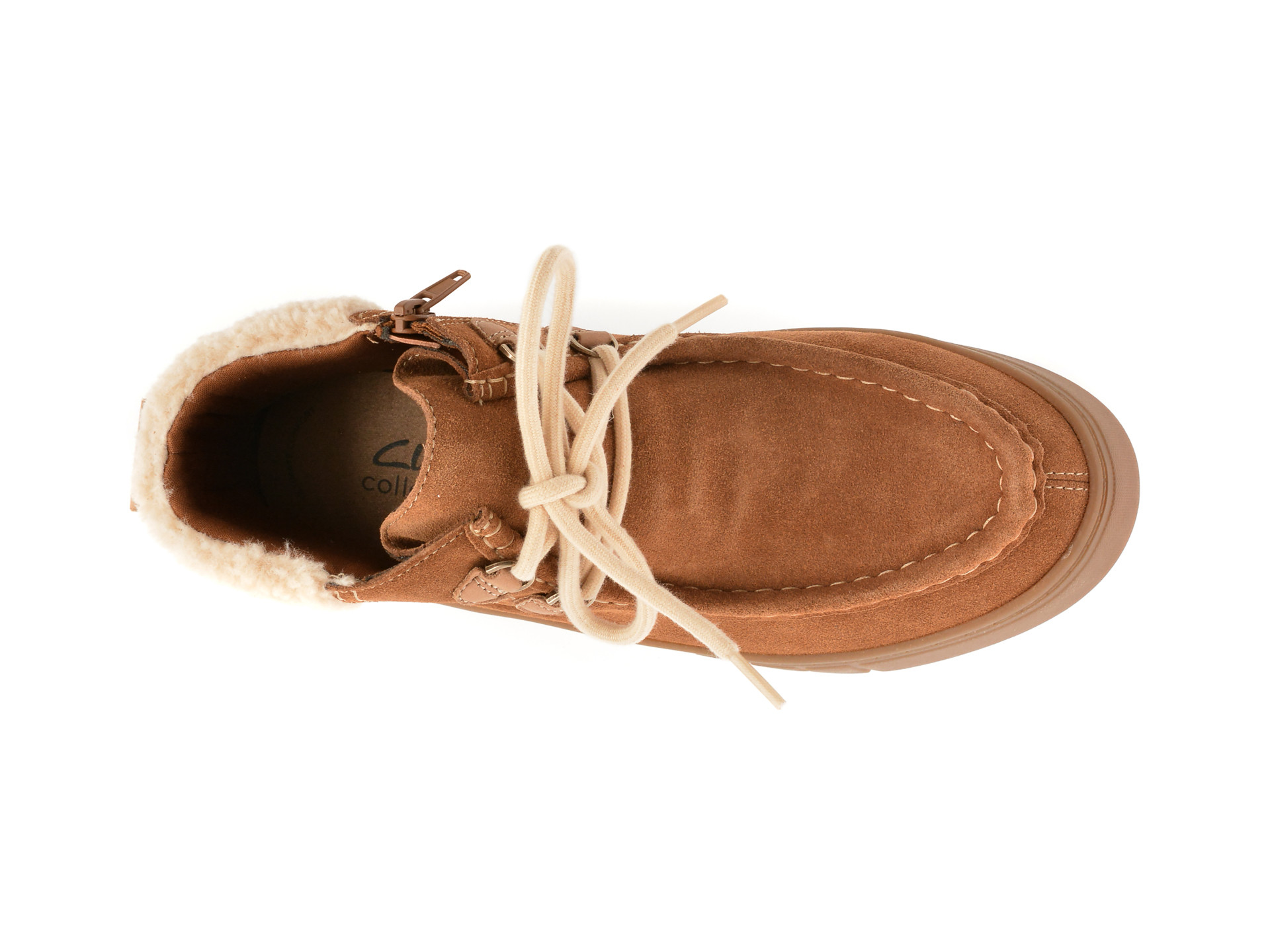 Ghete CLARKS maro, MYKAIZZ, din piele intoarsa